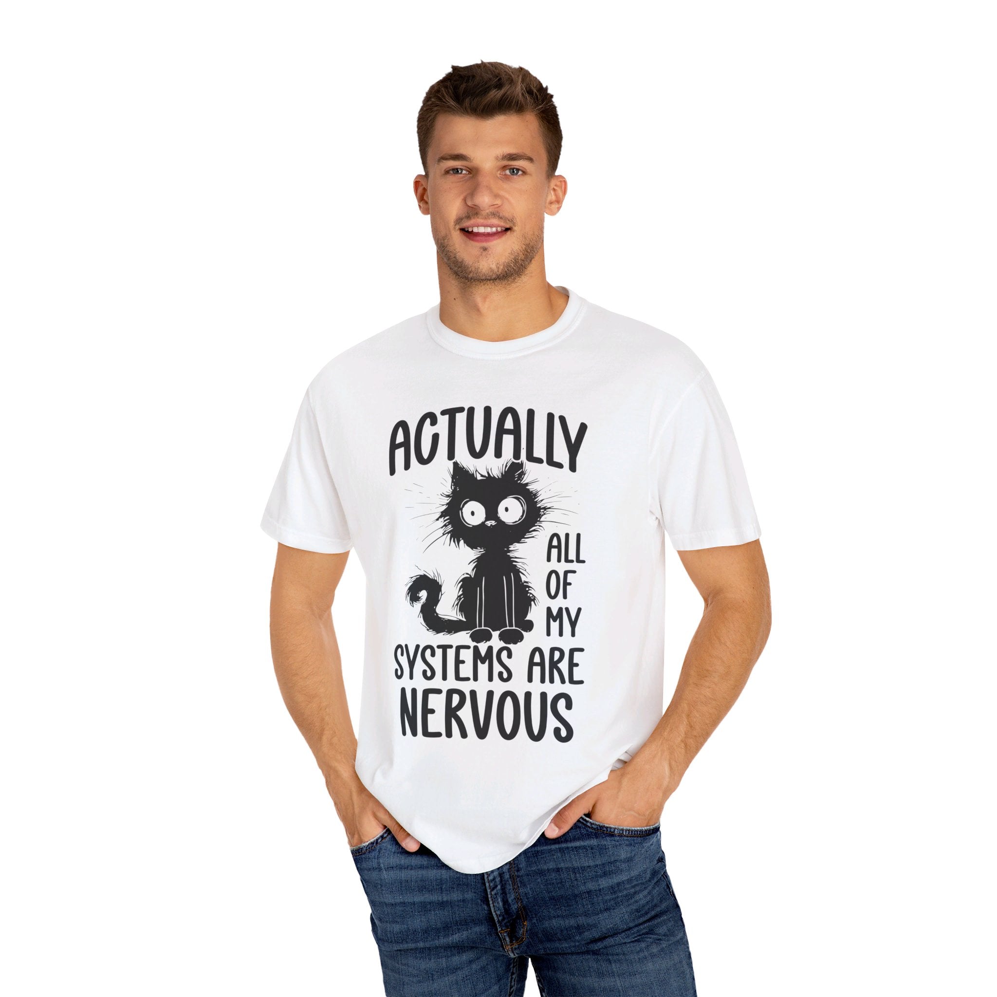 Actually All of My Systems Are Nervous Shirt, Raccoon Shirt, Mental Health Shirt, Anxiety Tshirt, Funny Tshirt, Vintage Retro Graphic Shirt