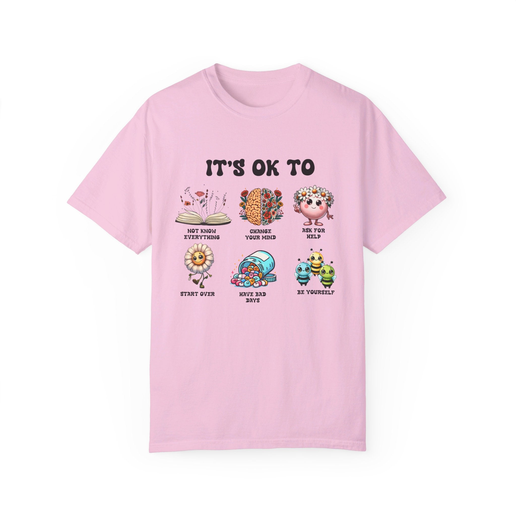 Teacher Shirt, Mental Health Shirt, Feeling Positive tshirt, Diversity, Be Yourself, Therapist School Counselor shirt its ok