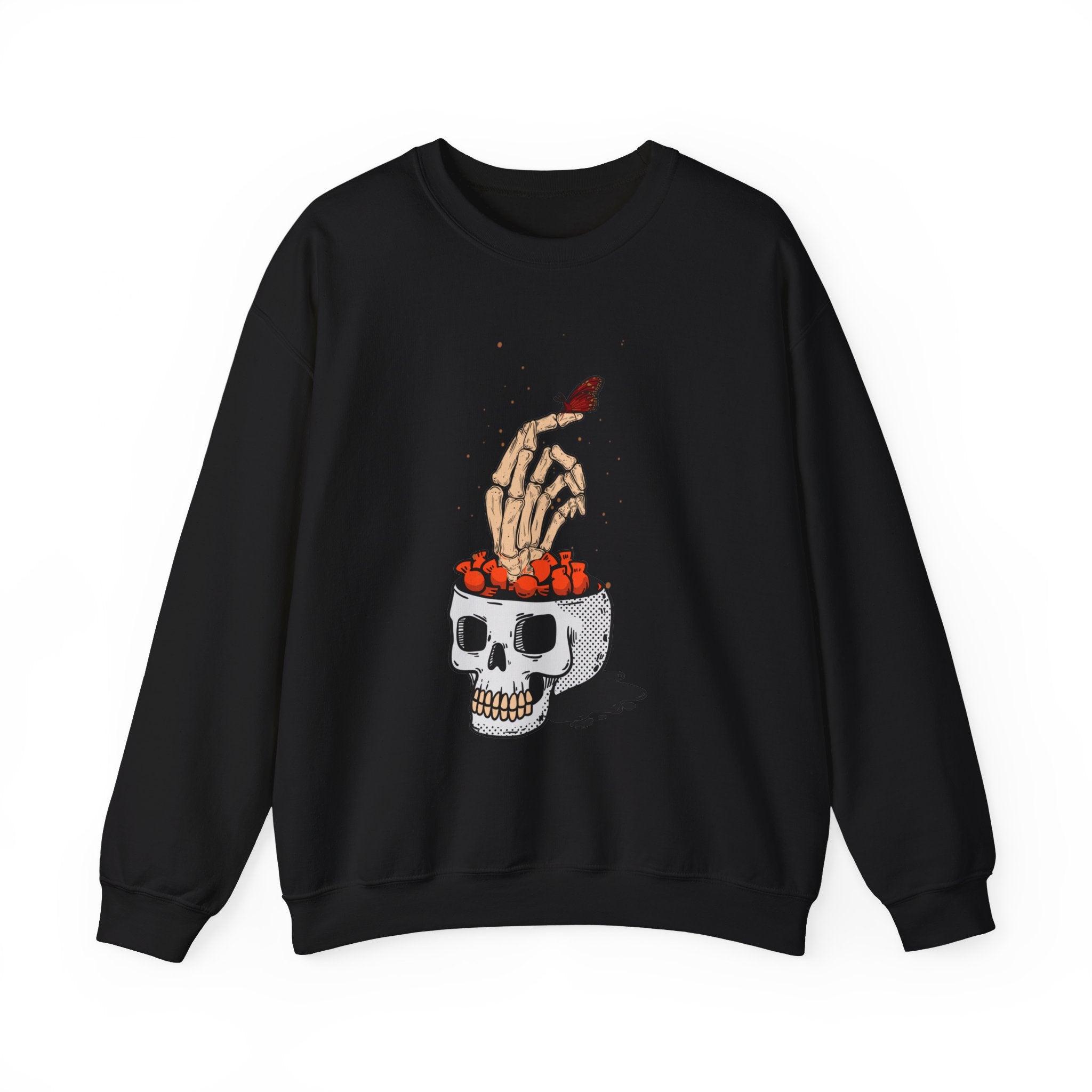 Skull skeleton hand halloween Sweatshirt, Skeleton Hand T-Shirt, Skeleton Shirt, Horror Gift, Skeleton Rock Tee, Rock and Roll Shirt