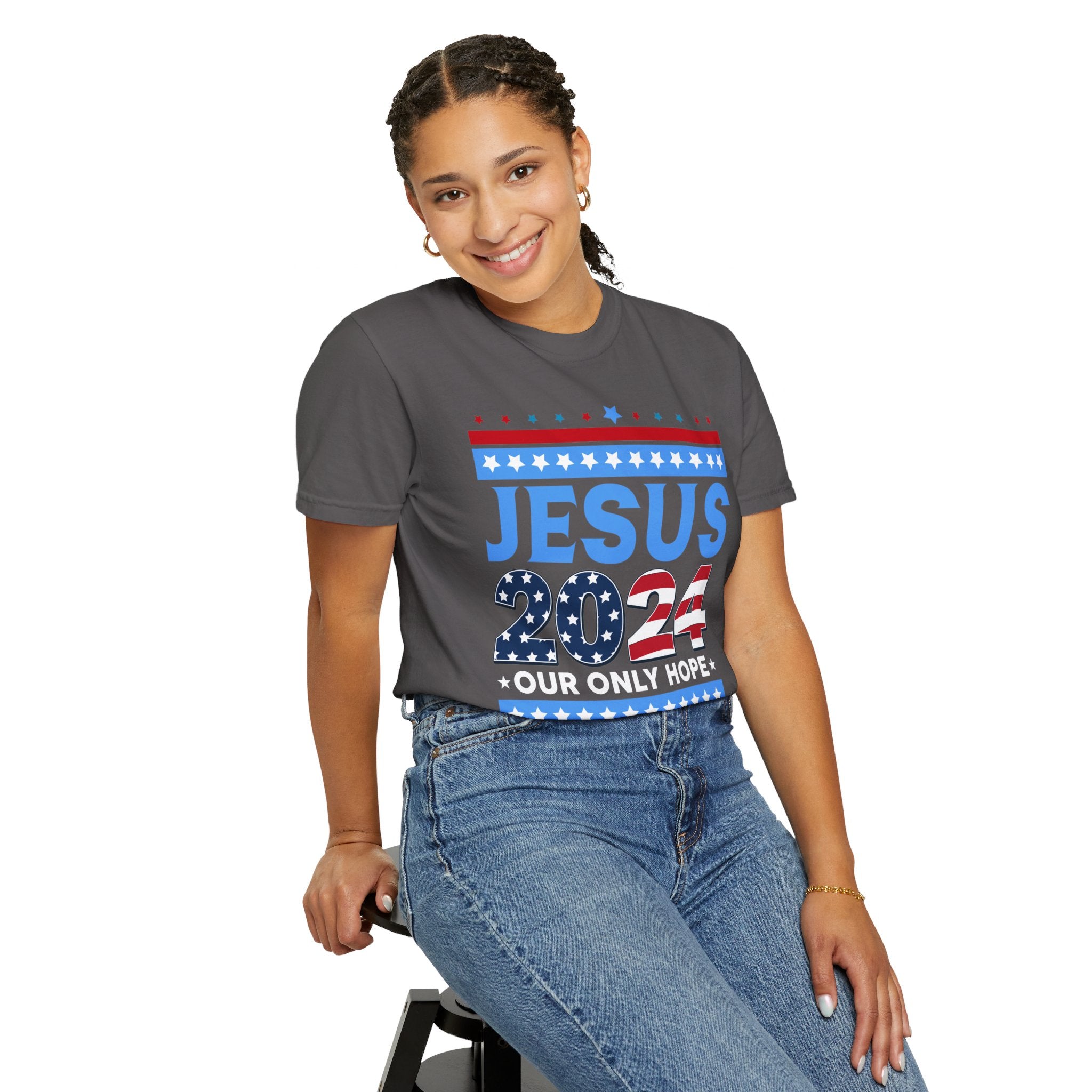 Jesus 2024 Our Only Hope Shirt, Jesus 2024 Sweatshirt, Make America Pray Again, Political T-shirts, Unisex Jesus Lover Shirt, Trendy Christian Shirt