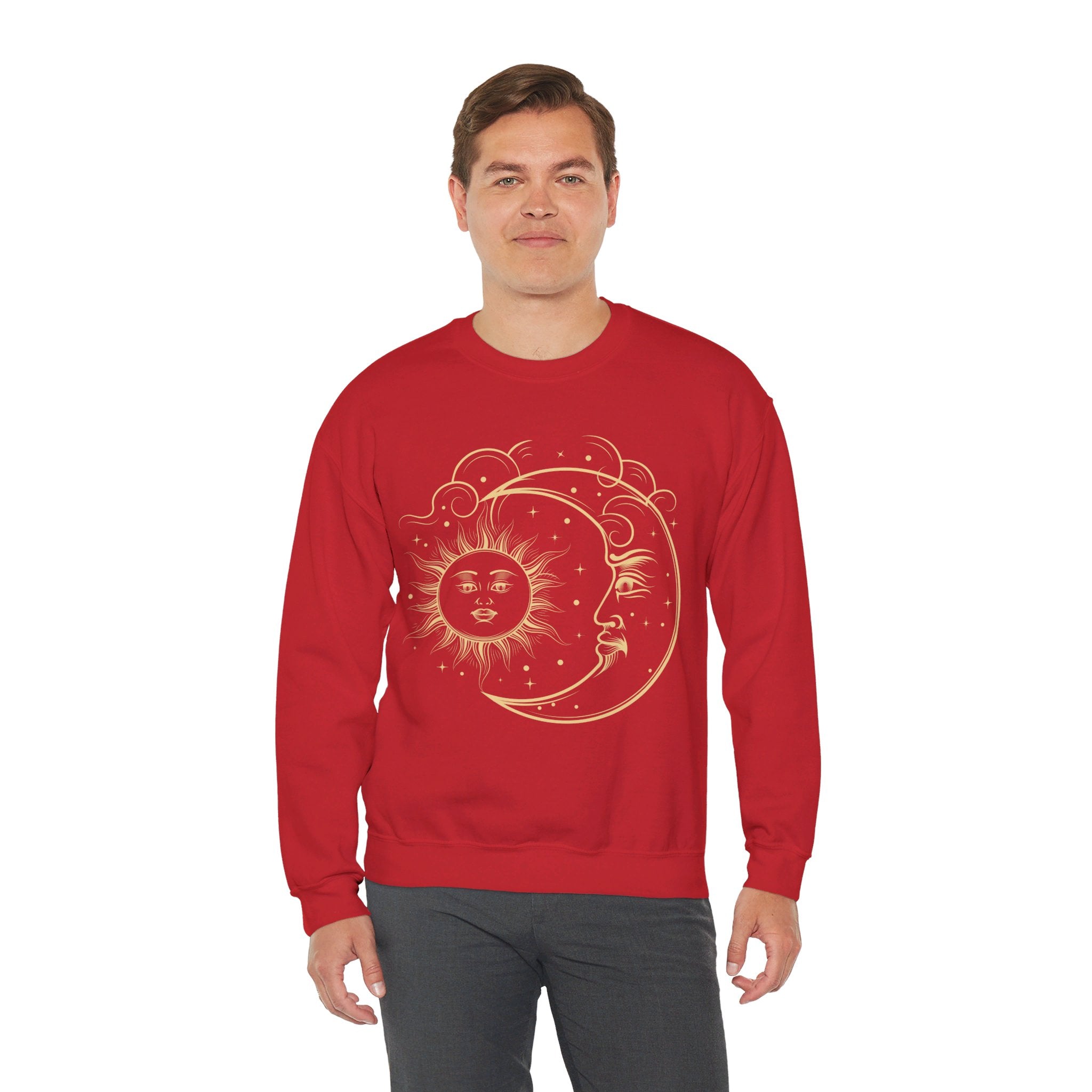 Sun and Moon Crewneck, Celestial Sweatshirt, Boho Sun and Moon Shirt, Hippie Hoodie, Retro Shirt, Vintage Style