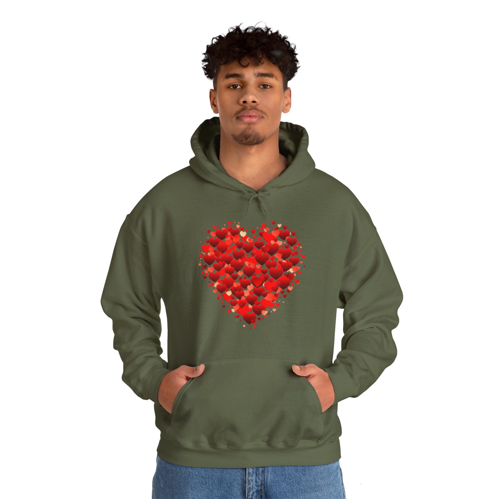 Valentines Day Red Double Heart Hoodie, Valentines Shirt, Valentines Double Heart Hoodie, Red Heart Shirt, Valentines Love Shirt, Love Sweater