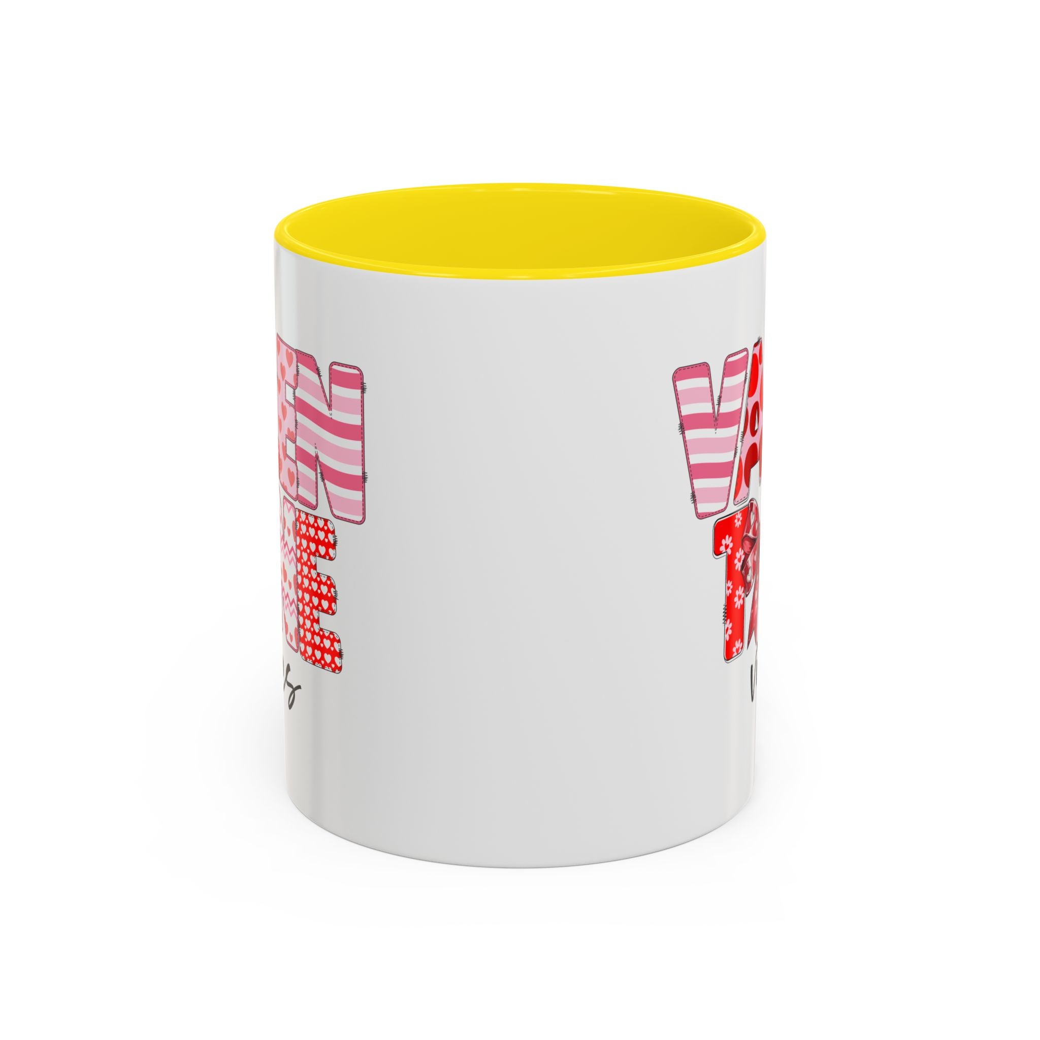 Valentine Vibes Coffee Mug, Coquette Valentine Vibes Mug, Brushstroke Valentine Coffee Cup, Gift For Her
