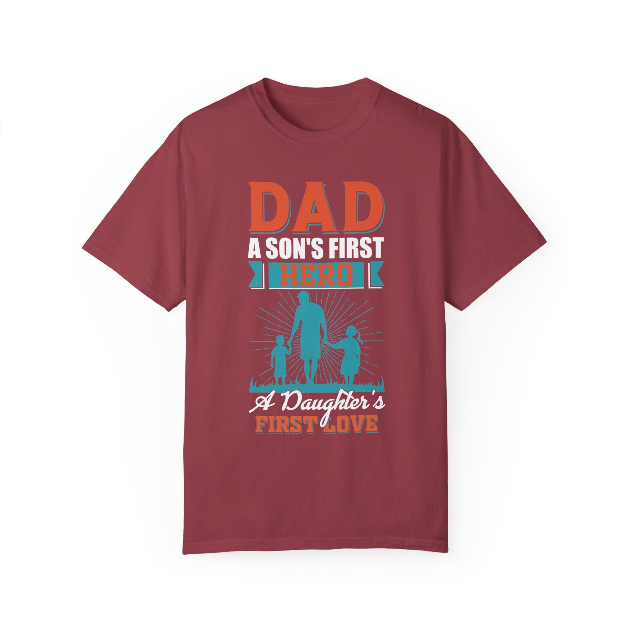 Dad Christmas Gift, shirt for dad, a son's first hero, a daughter's first love, gift for dad, dad t shirt, dad gift, dad of both shirt