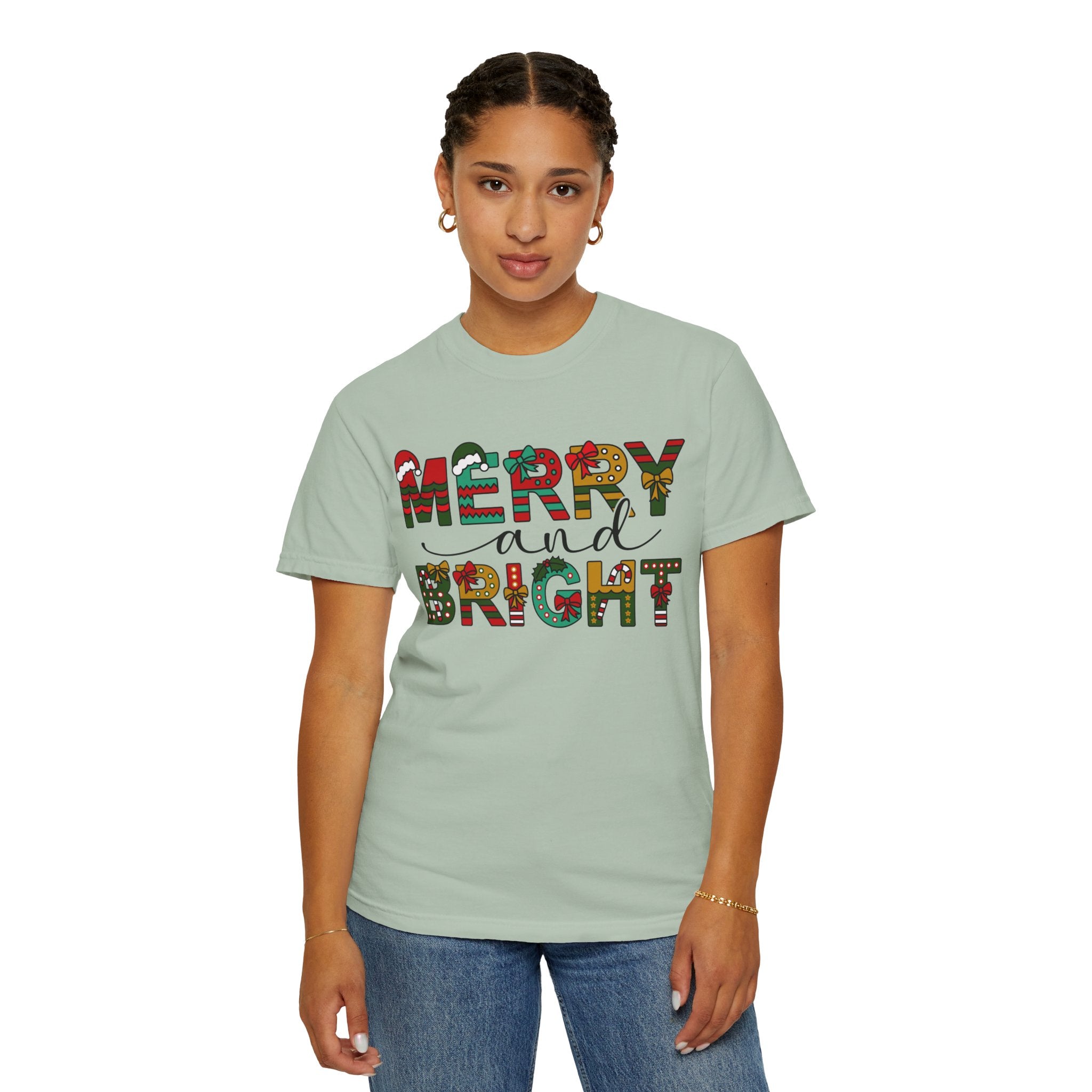 Merry and Bright Shirt, Christmas Tshirt, Family Christmas Shirt, Christmas Shirts for Women, Merry Christmas Shirt