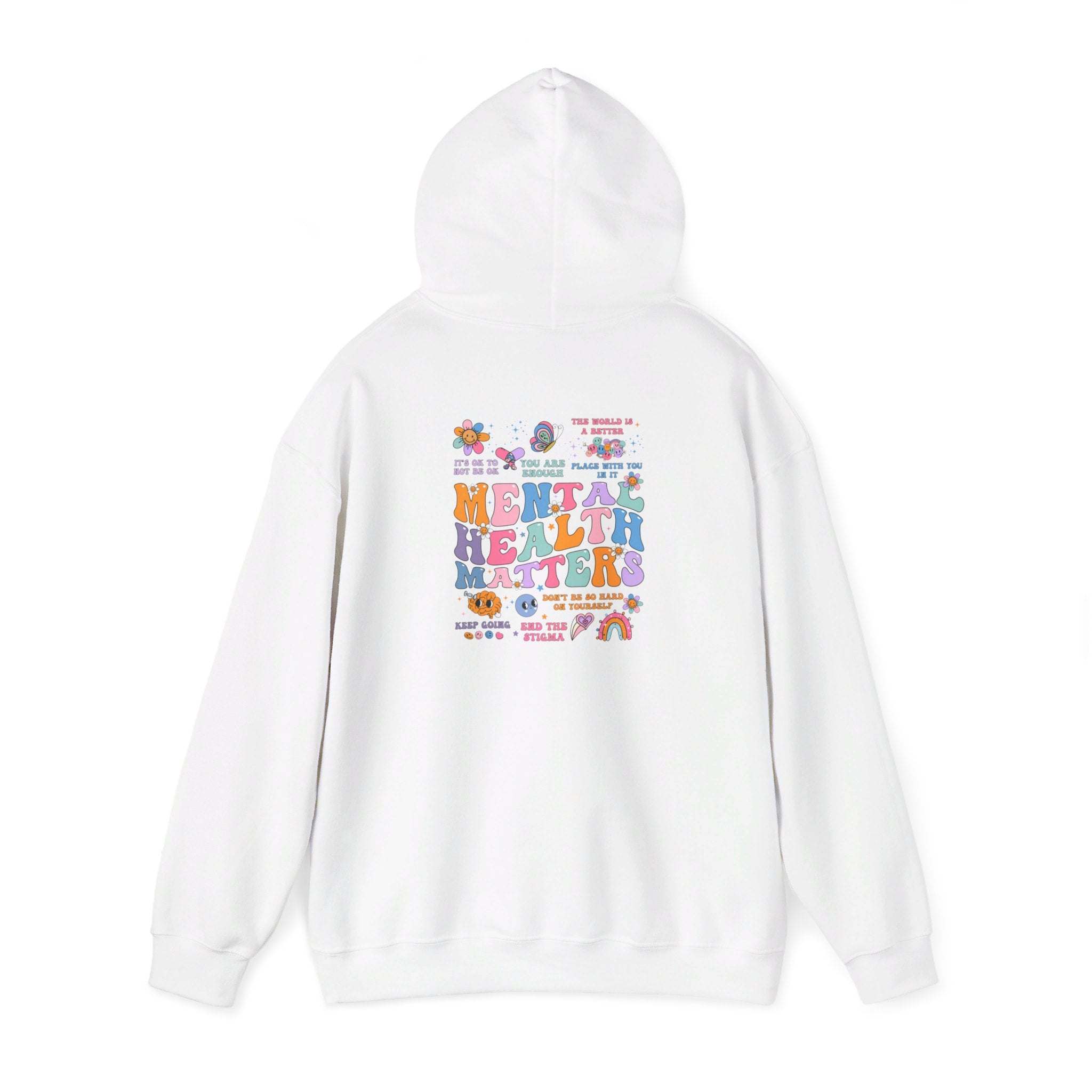 Mental Health Matters Hoodie, Mental Health Sweatshirt, Mental Health Awareness Hoodie, Front and Back Hooded Sweatshirt, Aesthetic Hoodie