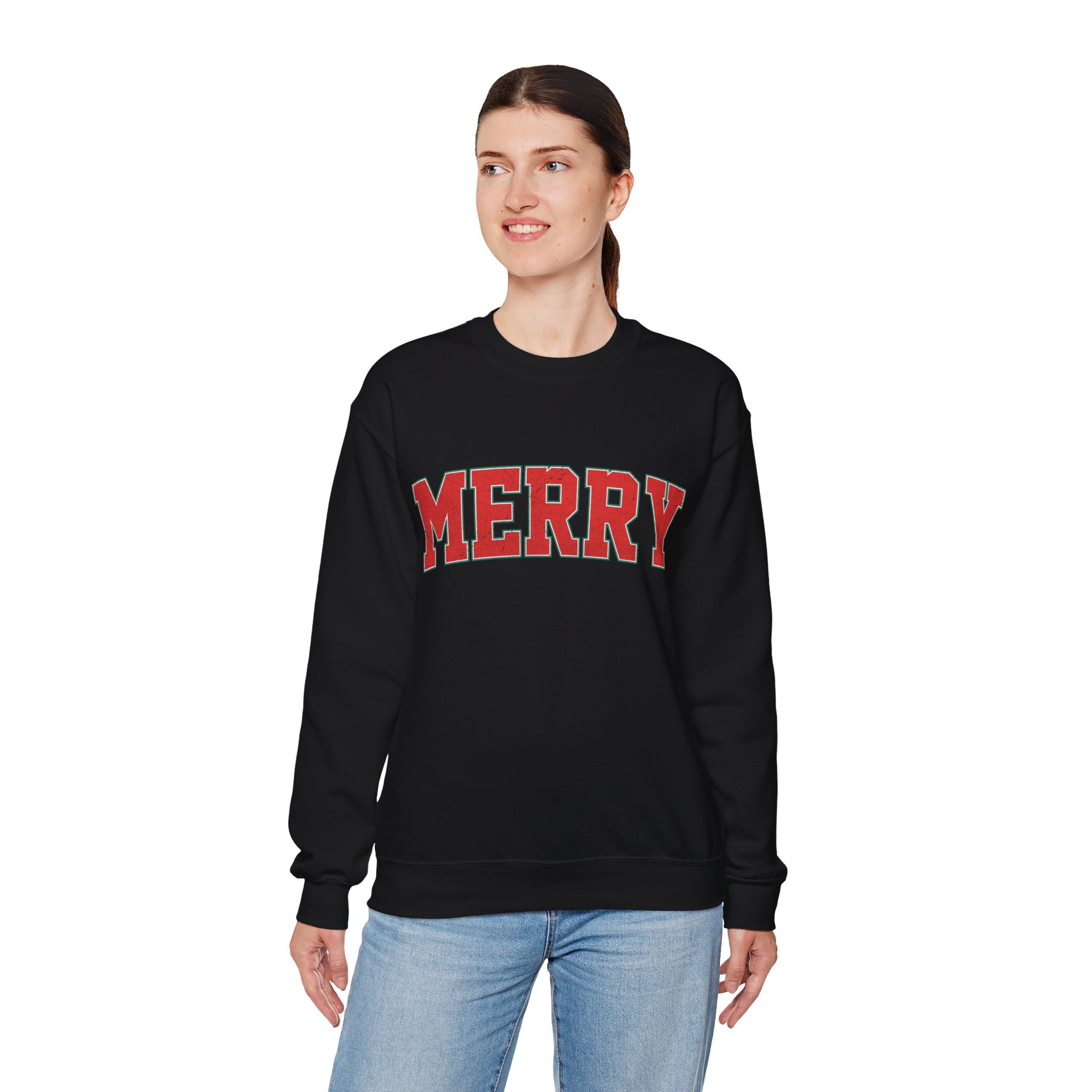Merry Christmas Sweatshirt, Christmas Shirts, Cute Winter Sweater, Christmas Shirt for Women, Christmas Crewneck Sweatshirt, Holiday Sweater