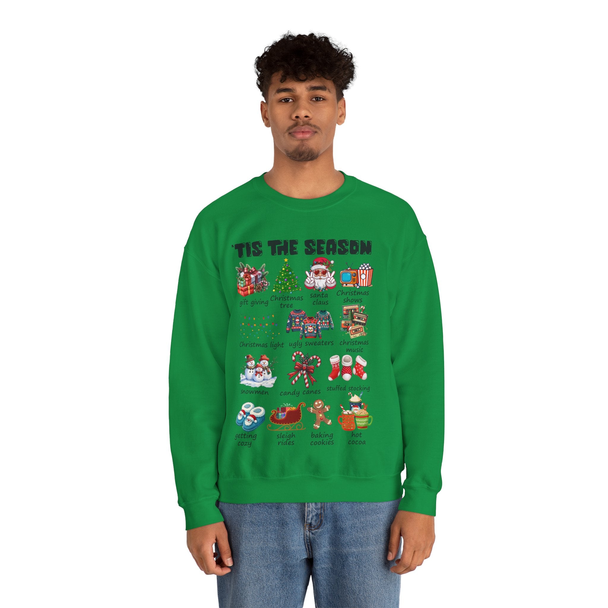 Tis the Season Christmas Sweatshirt, Christmas Tis The Season Shirt, Merry Christmas Shirt, Christmas Sweatshirt For Women, Cute Winter Top