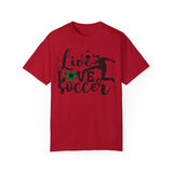 Live Love Soccer T-Shirt With Soccer Ball For Soccer Players