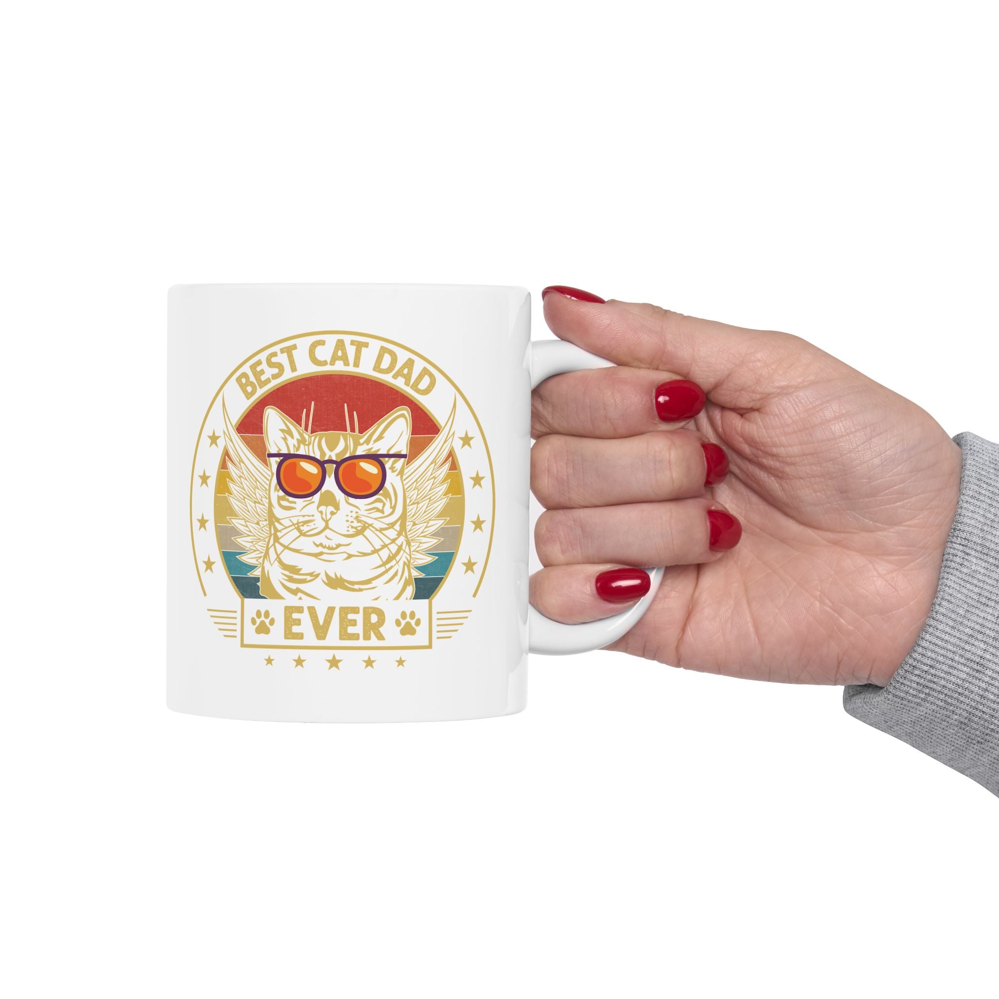 Best Cat Dad Ever Mug Gift For Cat Dad Mug Vintage Cat Dad Retro Gift Cat Dad Fathers Day Gift Cat Dad Coffee Mug Retro Cat Dad Gift Fathers