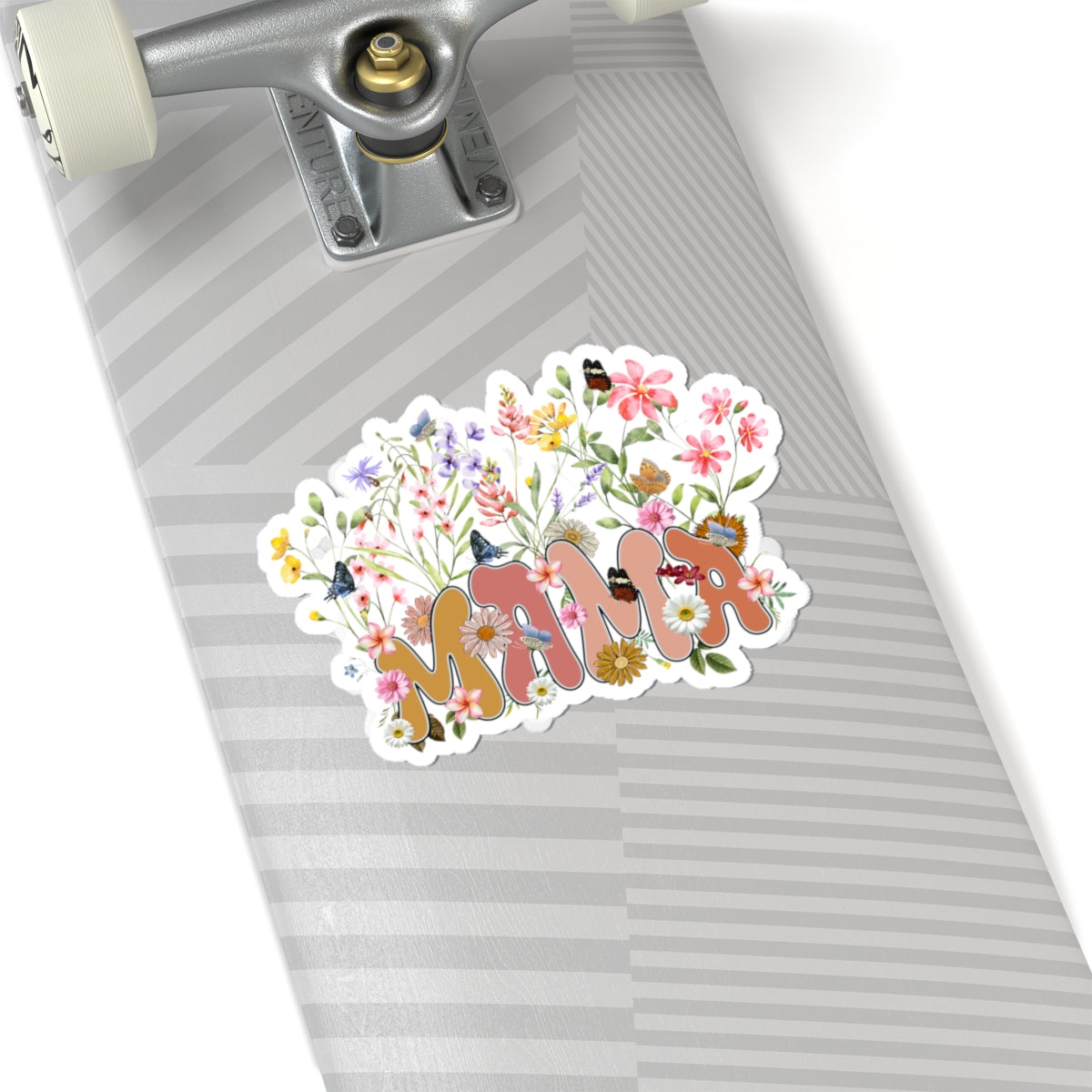Wildflowers Mama Kiss-Cut Stickers, Mama Gift, Mama Sticker,, Retro vibe, Gift For Mom