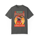 Merry Puggin Christmas Tshirt, Holiday Santa Pug Shirt, Santa Pug Shirt, Christmas Pug Shirt, Pug In Santa Hat