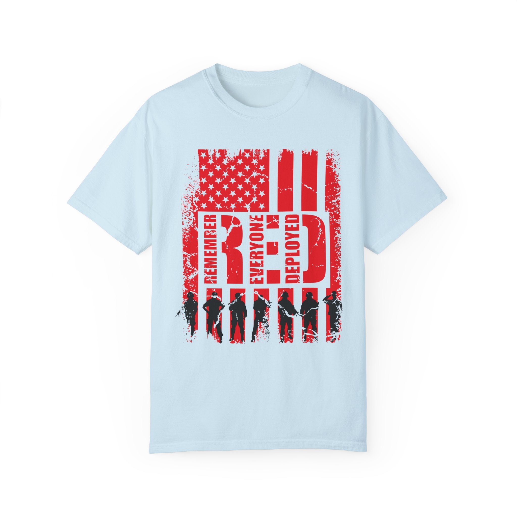 On Friday We Wear Red T-shirt, We Wear Red Remember Everyone Deployed, American Flag Military Shirt, American Flag Us Veteran T-shirt