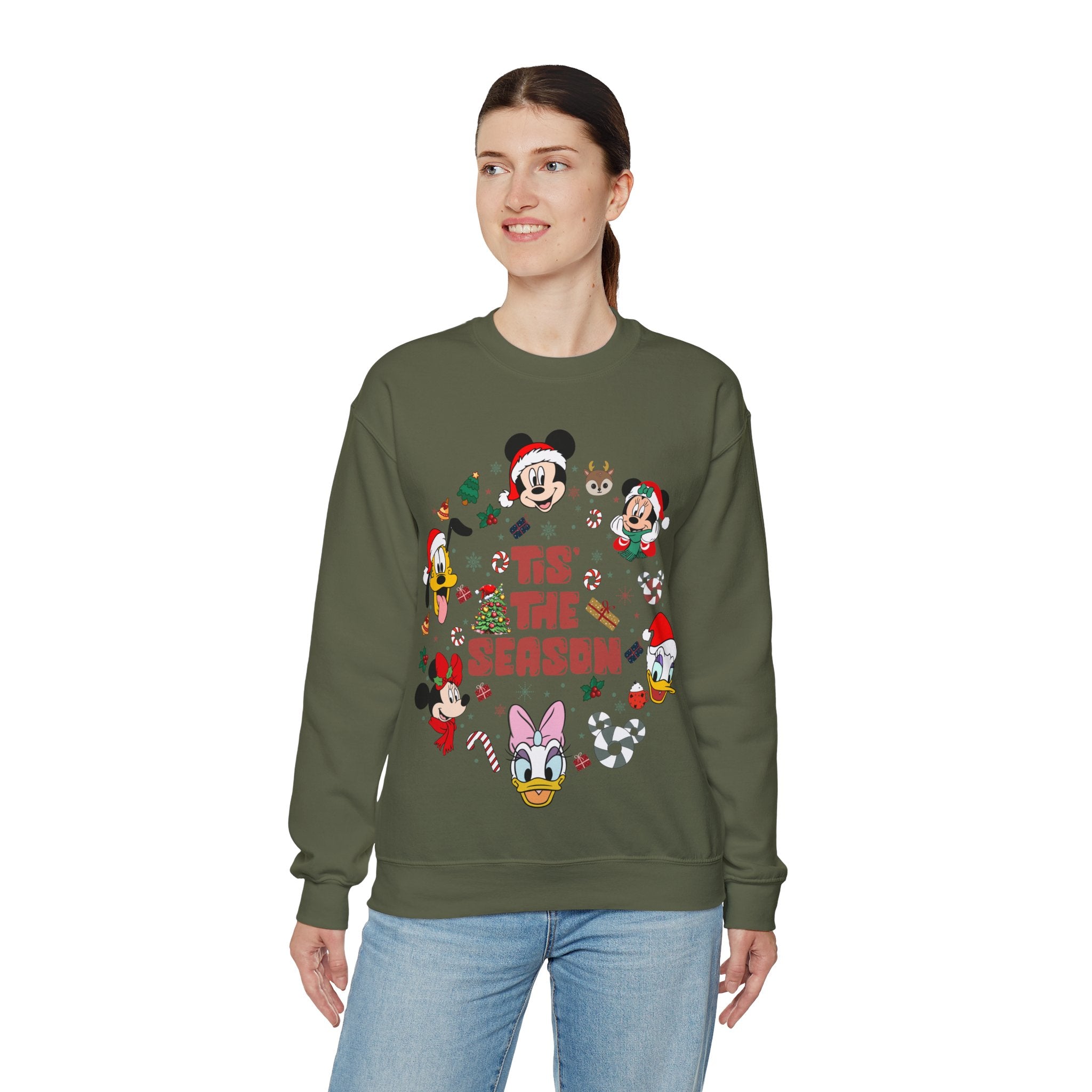 Mickey Tis The Season Sweatshirt, Disney Christmas Tis the Season Sweatshirt, Mickey and Friends Shirt, Disney Christmas Sweater, Tis The Season Shirt