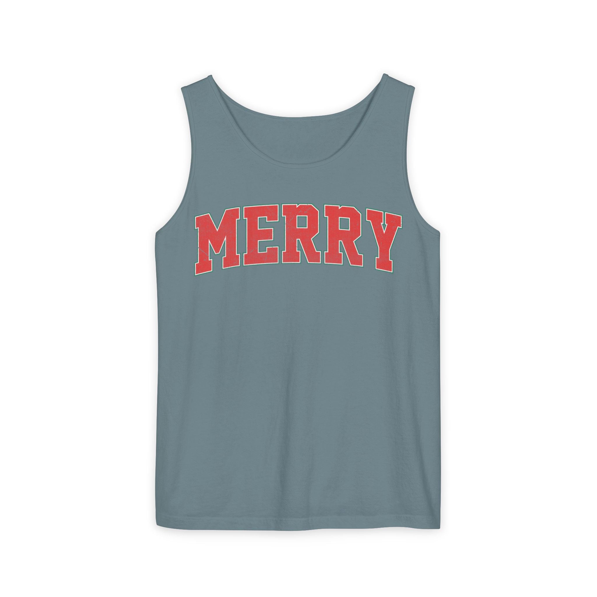 Merry Tank Top, Merry Christmas Tank, Xmas Tank Tops, Retro Merry Tank Tops, Unisex Christmas Gift, Women Christmas Gift, Girls Christmas Tank