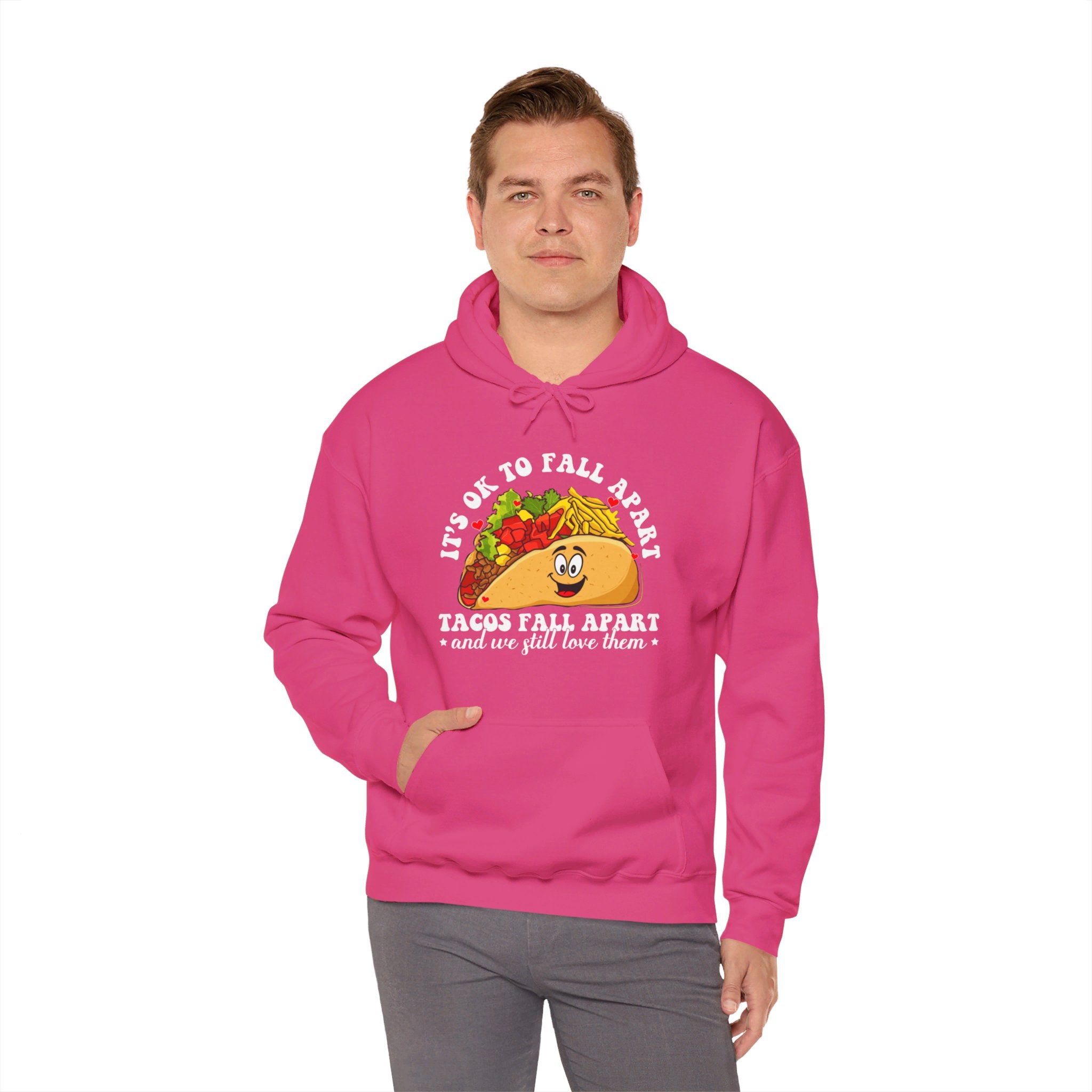 It's ok to fall apart taco Hoodie, Diversely Human Hoodie, Mental Health Awareness Hoodie, Suicide Prevention Hoodie