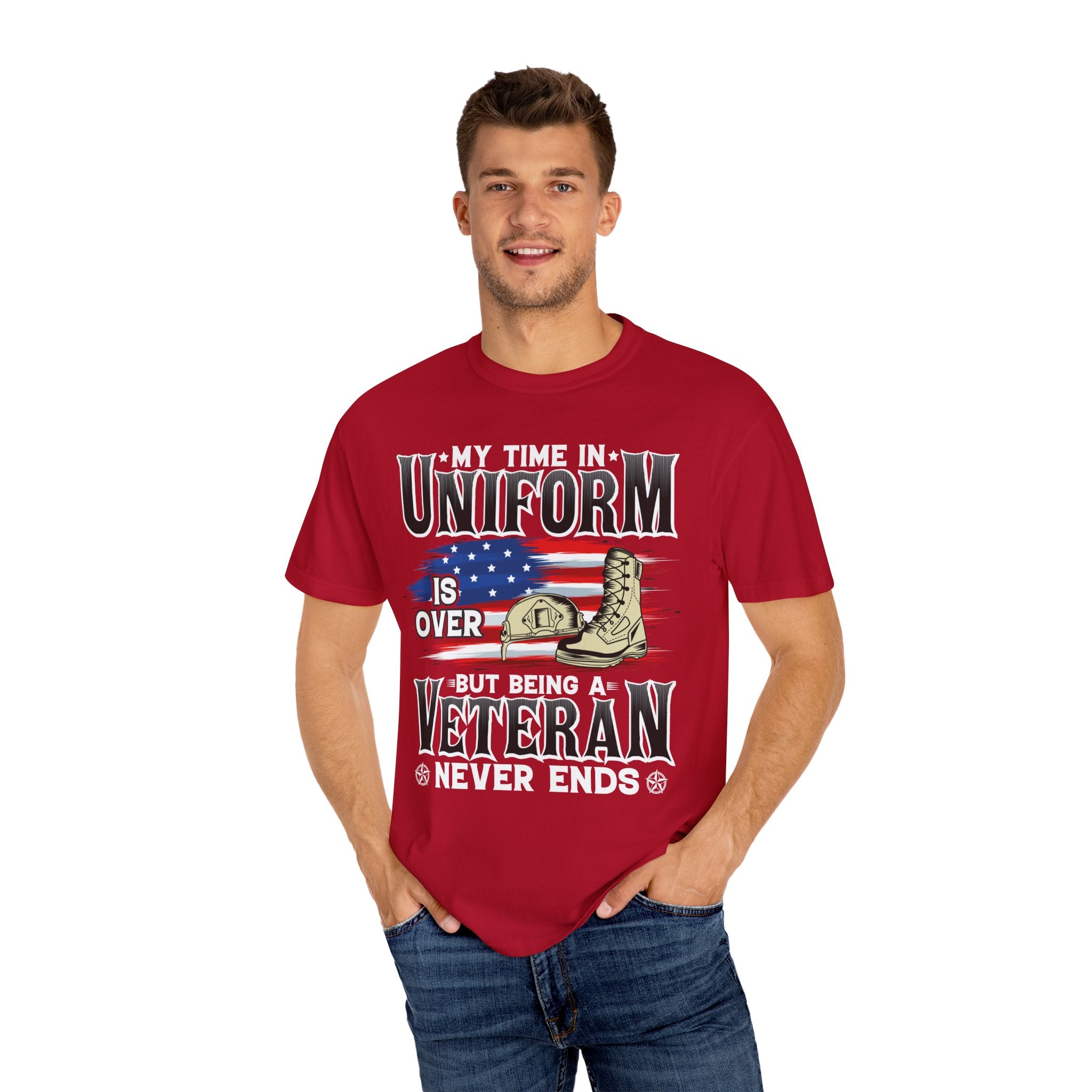 My Time In Uniform Is Over But Being A Veteran Never Ends Shirt, US Veteran Shirt, Veteran Lover Shirt, Veteran Day Gift,