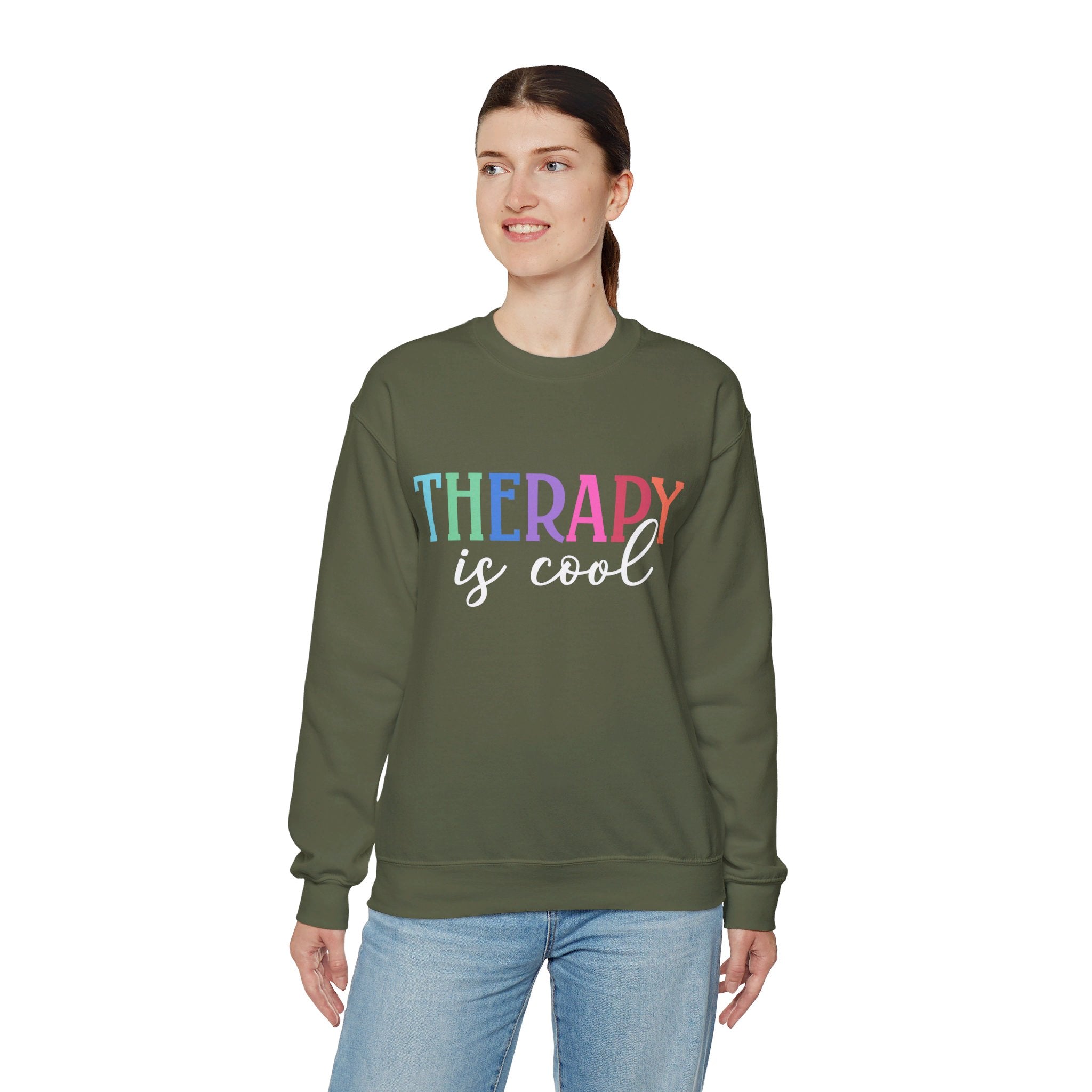 Therapist Sweatshirt, Therapy is cool Sweatshirt, Therapy is Cool shirt, Mental Health Matters, Therapist Shirt, Gift for Therapist