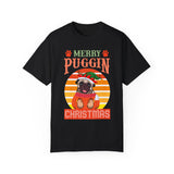 Merry Puggin Christmas Tshirt, Holiday Santa Pug Shirt, Santa Pug Shirt, Christmas Pug Shirt, Pug In Santa Hat