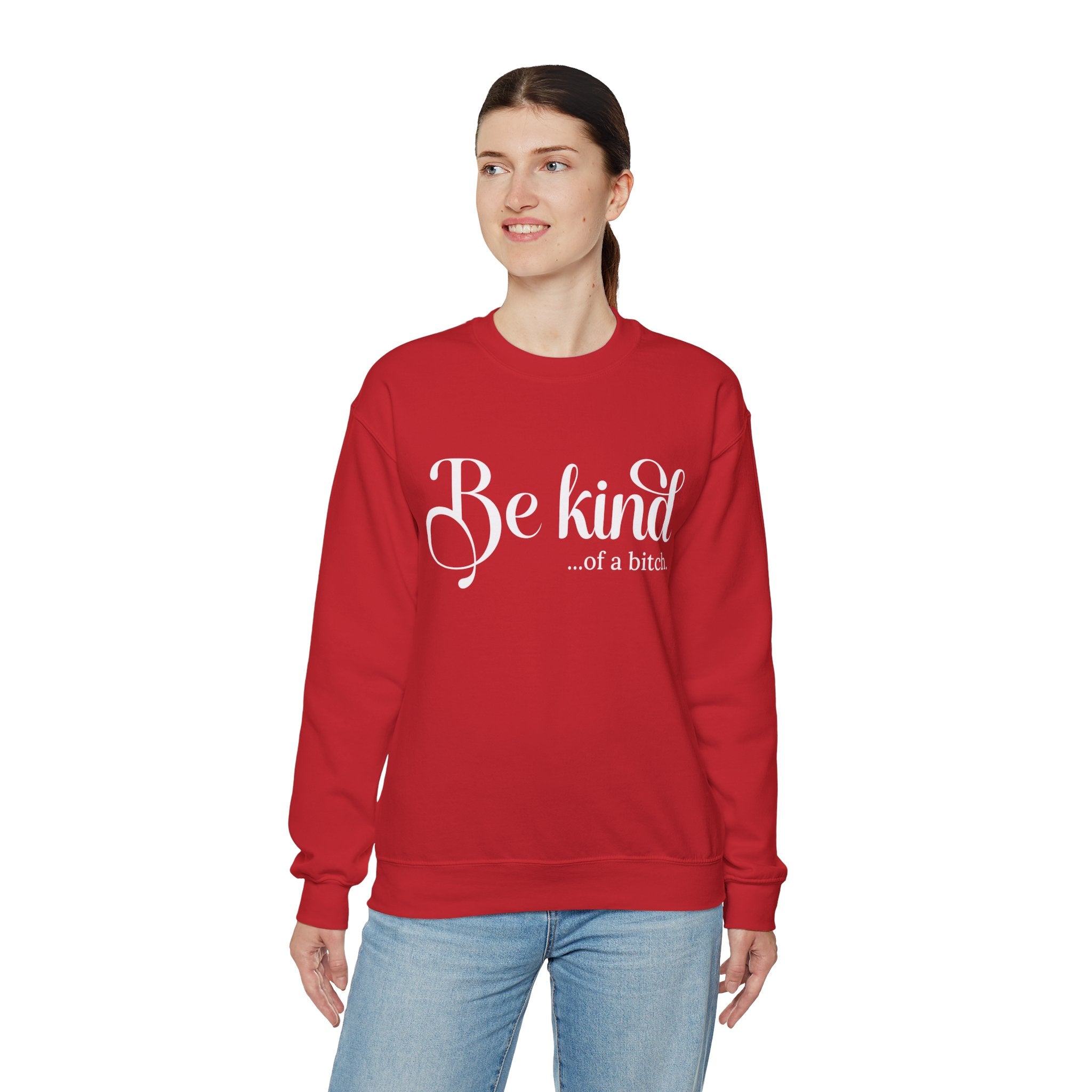 Be Kind of a Bitch Sweatshirt, Funny Sweatshirt, Funny Gift Sarcastic Shirt, BE KIND Sweater, Woman Crewneck, Funny Quote Tee, Gift for Her