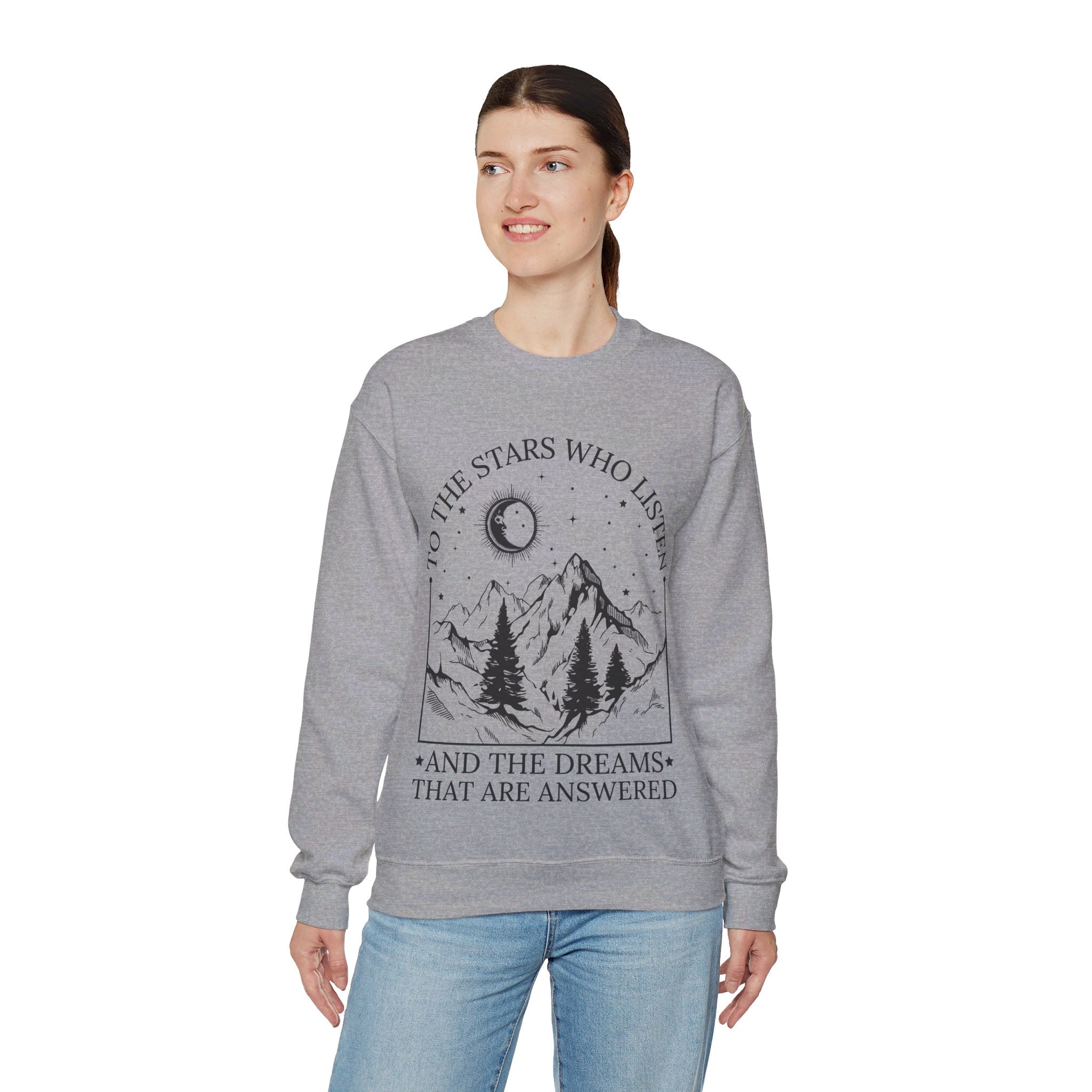 To The Stars Who Listen And The Dreams That Are Answered Sweatshirt, Velaris City Of Starlight Shirt, The Night Court Shirt, SJM Shirt, ACOTAR Shirt