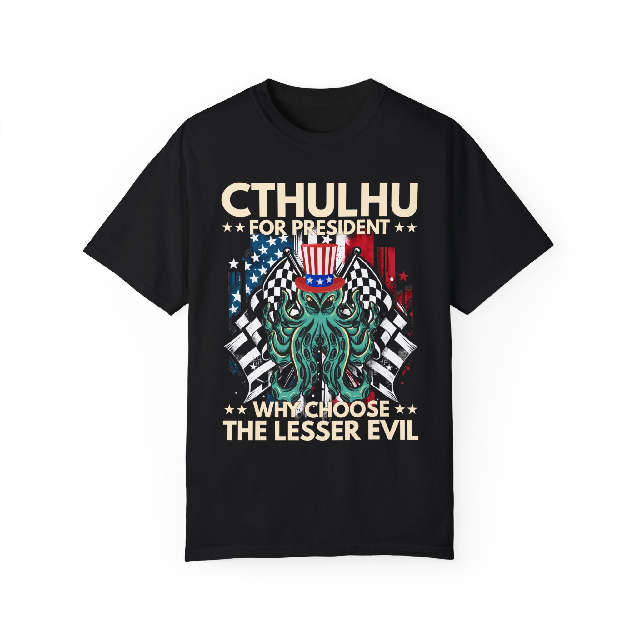 UNIDAZE CTHULHU PRESIDENT shirt, vote Cthulhu shirt, Cthulhu shirt funny political shirt, election shirt, Lovecraft shirt, Lovecraftian shirt Printify Cotton Crew neck cthulhu cthulhu gift cthulhu shirt DTG election funny 2024 election funny election shirt greater evil horror lover lovecraft lovecraftian gift Men's Clothing Oversized politcal satire T-shirts TikTok Unisex vote cthulhu shirt Women's Clothing