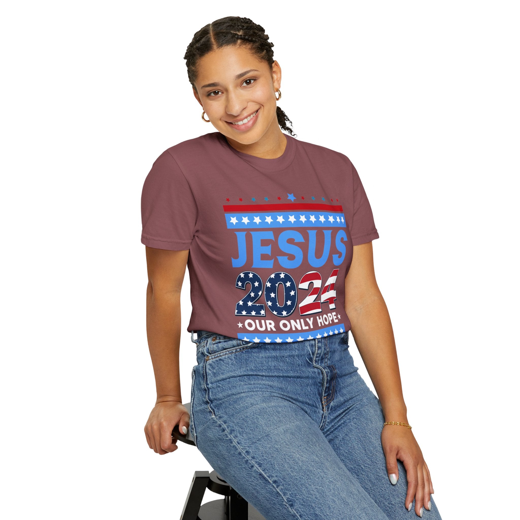 Jesus 2024 Our Only Hope Shirt, Jesus 2024 Sweatshirt, Make America Pray Again, Political T-shirts, Unisex Jesus Lover Shirt, Trendy Christian Shirt