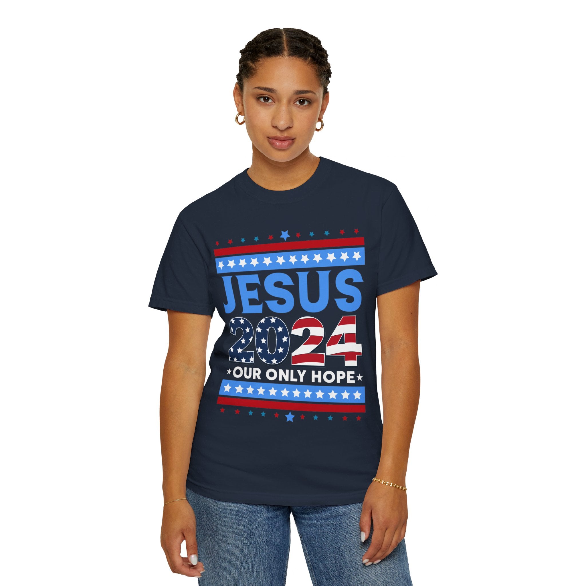 Jesus 2024 Our Only Hope Shirt, Jesus 2024 Sweatshirt, Make America Pray Again, Political T-shirts, Unisex Jesus Lover Shirt, Trendy Christian Shirt