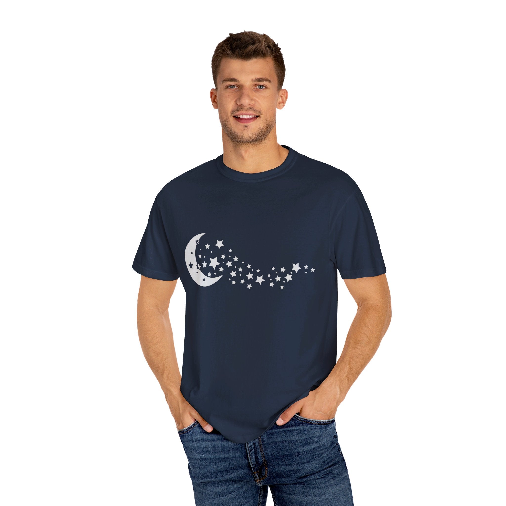 Moon Stars Shirt, Night Sky Shirt, Moon T Shirt, Crescent Moon, Moon Phase Shirt, Moon Tee, Astronomy Shirt, Moon Stars Tee