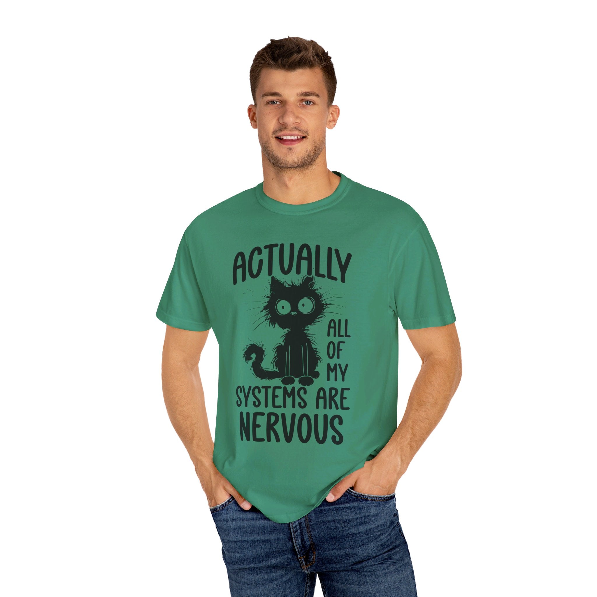 Actually All of My Systems Are Nervous Shirt, Raccoon Shirt, Mental Health Shirt, Anxiety Tshirt, Funny Tshirt, Vintage Retro Graphic Shirt