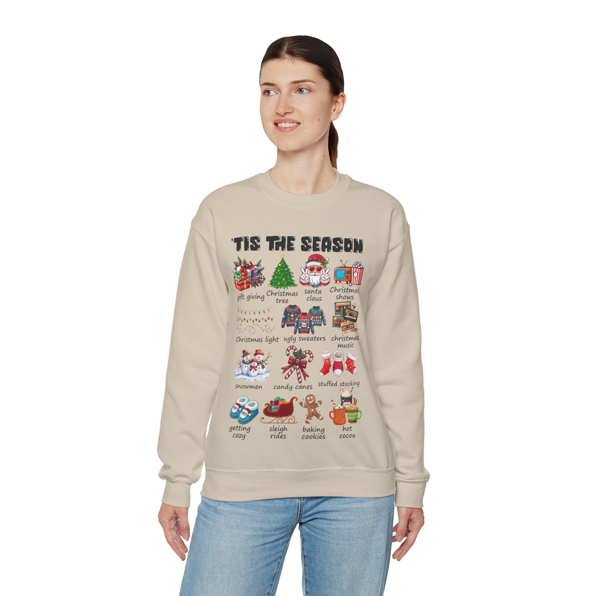 Tis the Season Christmas Sweatshirt, Christmas Tis The Season Shirt, Merry Christmas Shirt, Christmas Sweatshirt For Women, Cute Winter Top