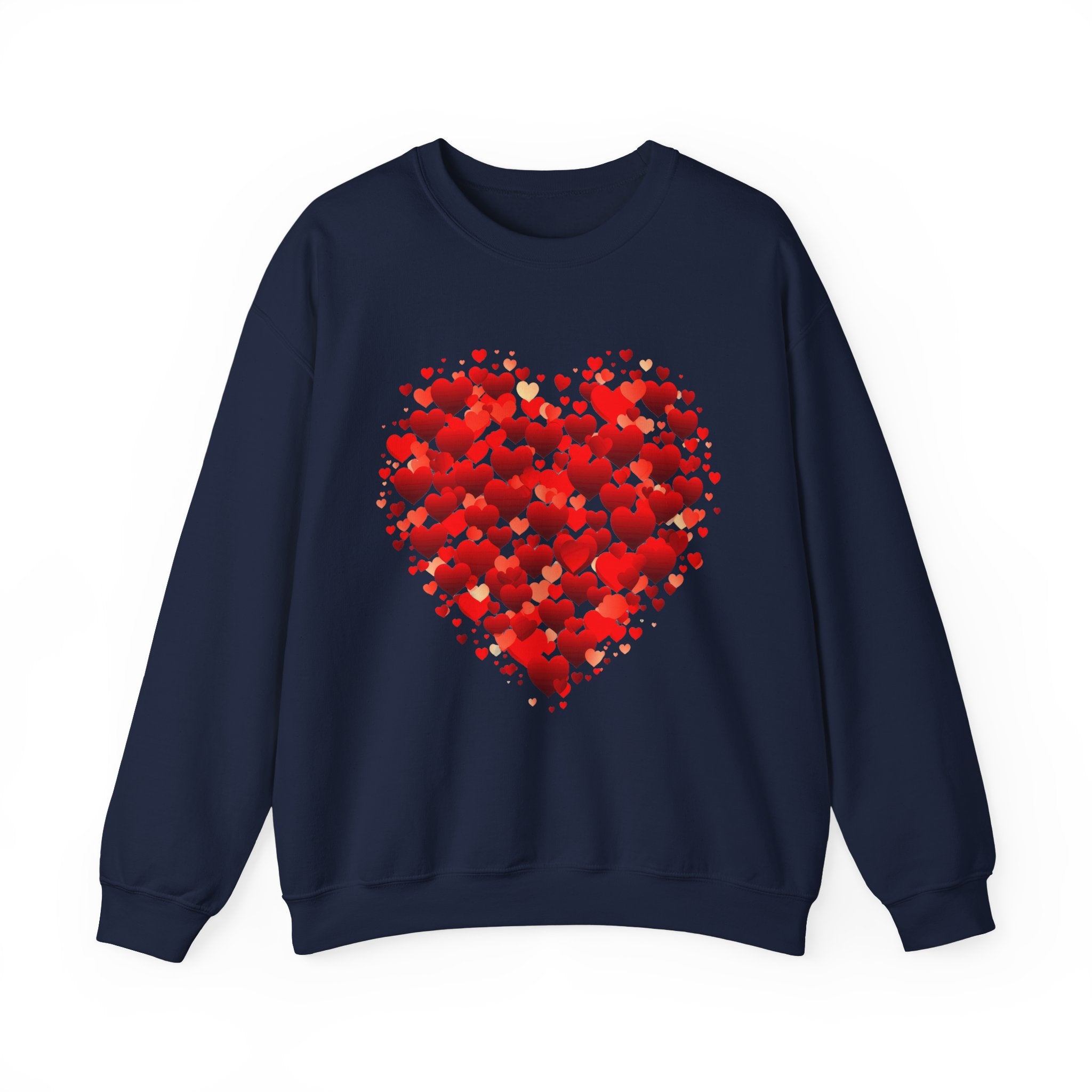Valentines Day Cute Heart Sweatshirt, Valentines Shirt, Valentines Double Heart Sweatshirt, Red Heart Sweater, Valentines Love Shirt, Love Sweater