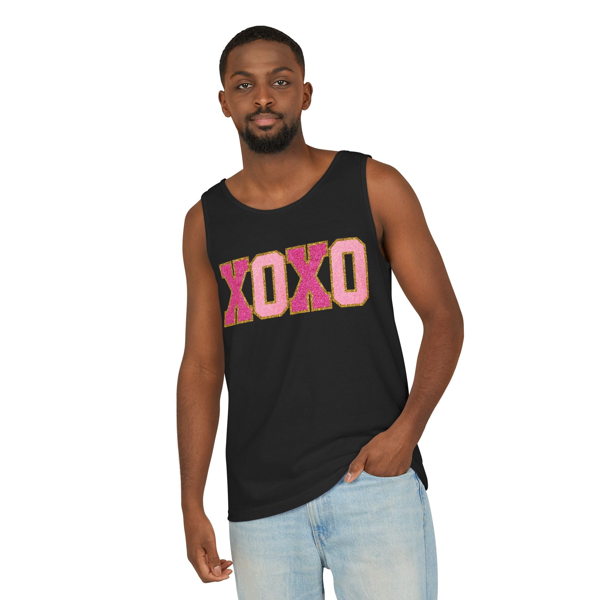 Xoxo Heart Tank Top, Gift for Valentines, Cute Heart, Unisex Tank Top, Womens Fitness Top