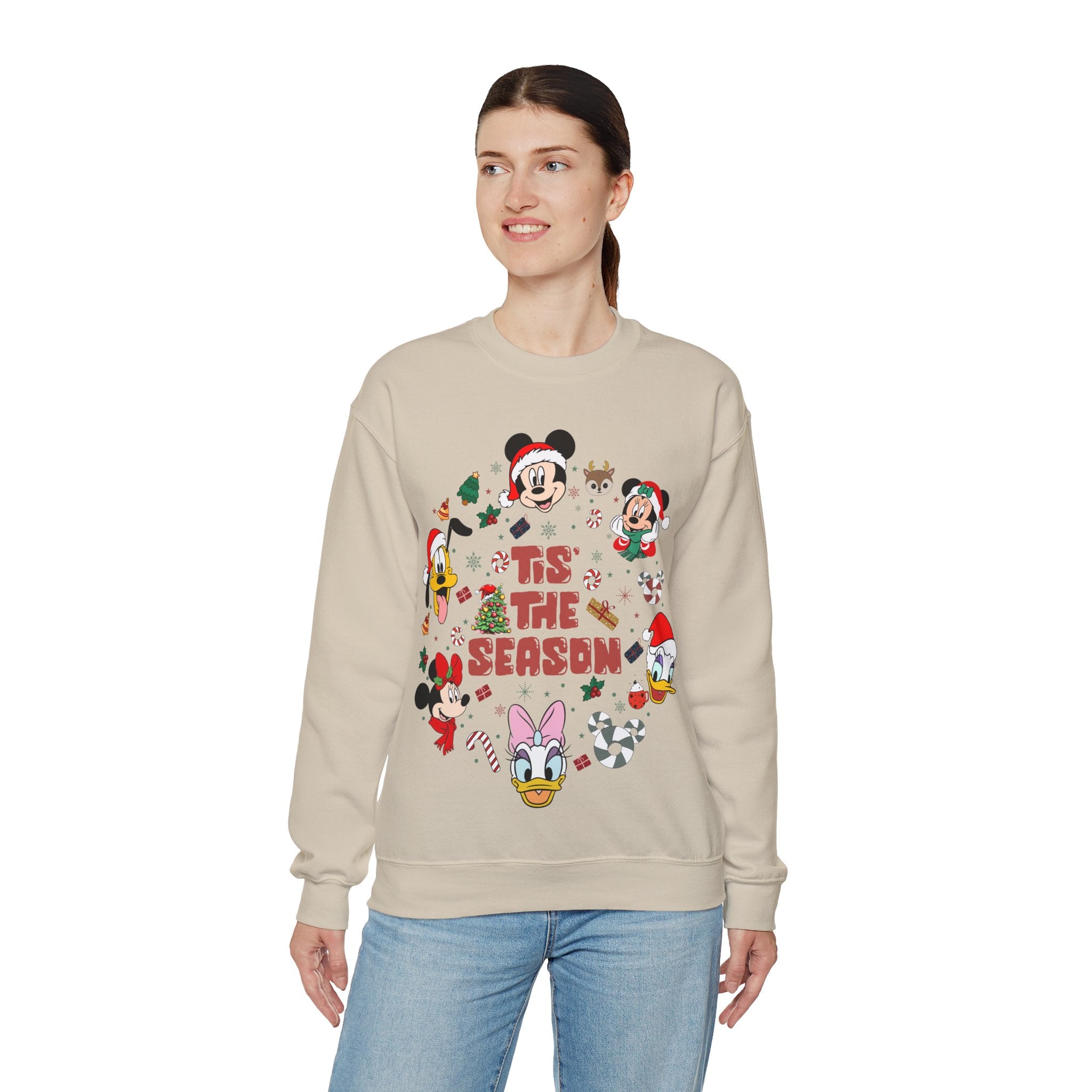 Mickey Tis The Season Sweatshirt, Disney Christmas Tis the Season Sweatshirt, Mickey and Friends Shirt, Disney Christmas Sweater, Tis The Season Shirt