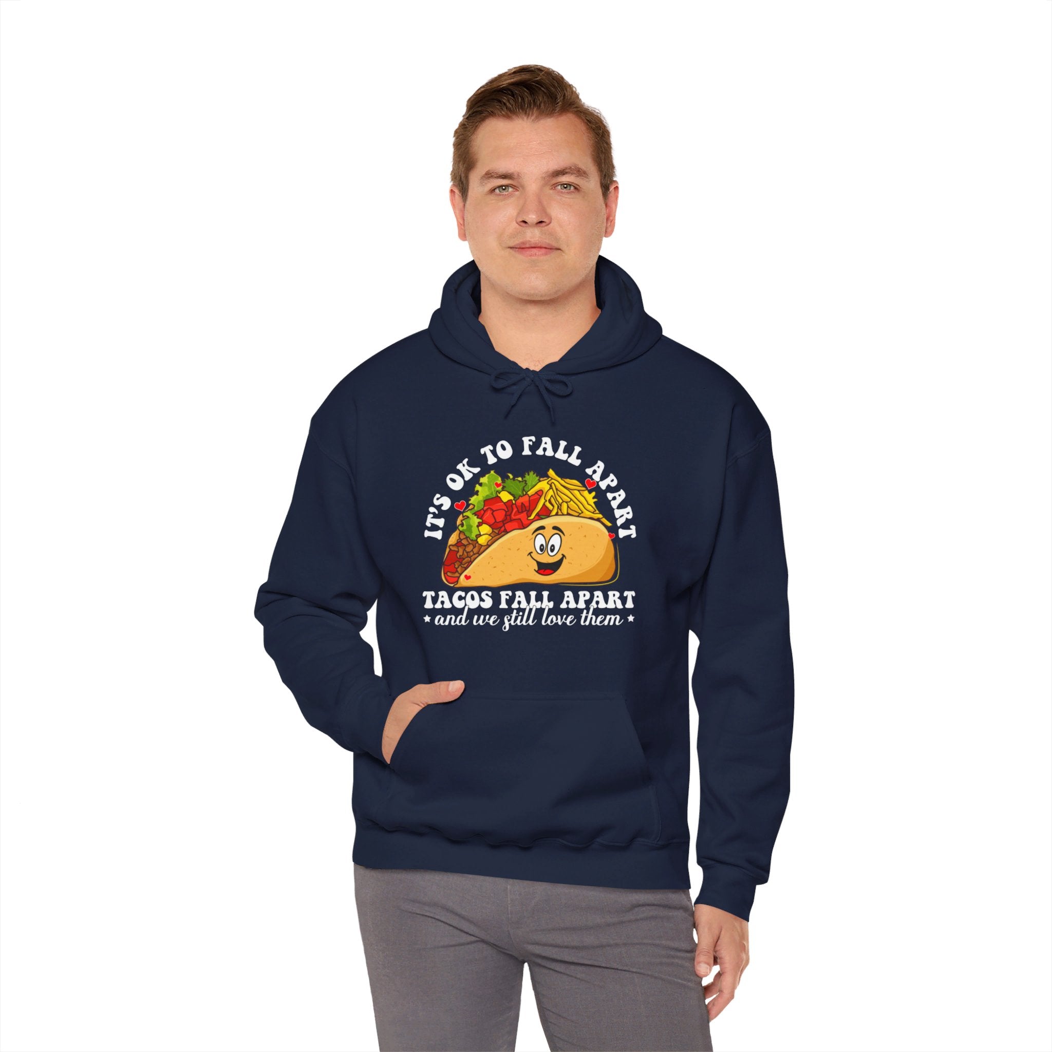 It's ok to fall apart taco Hoodie, Diversely Human Hoodie, Mental Health Awareness Hoodie, Suicide Prevention Hoodie