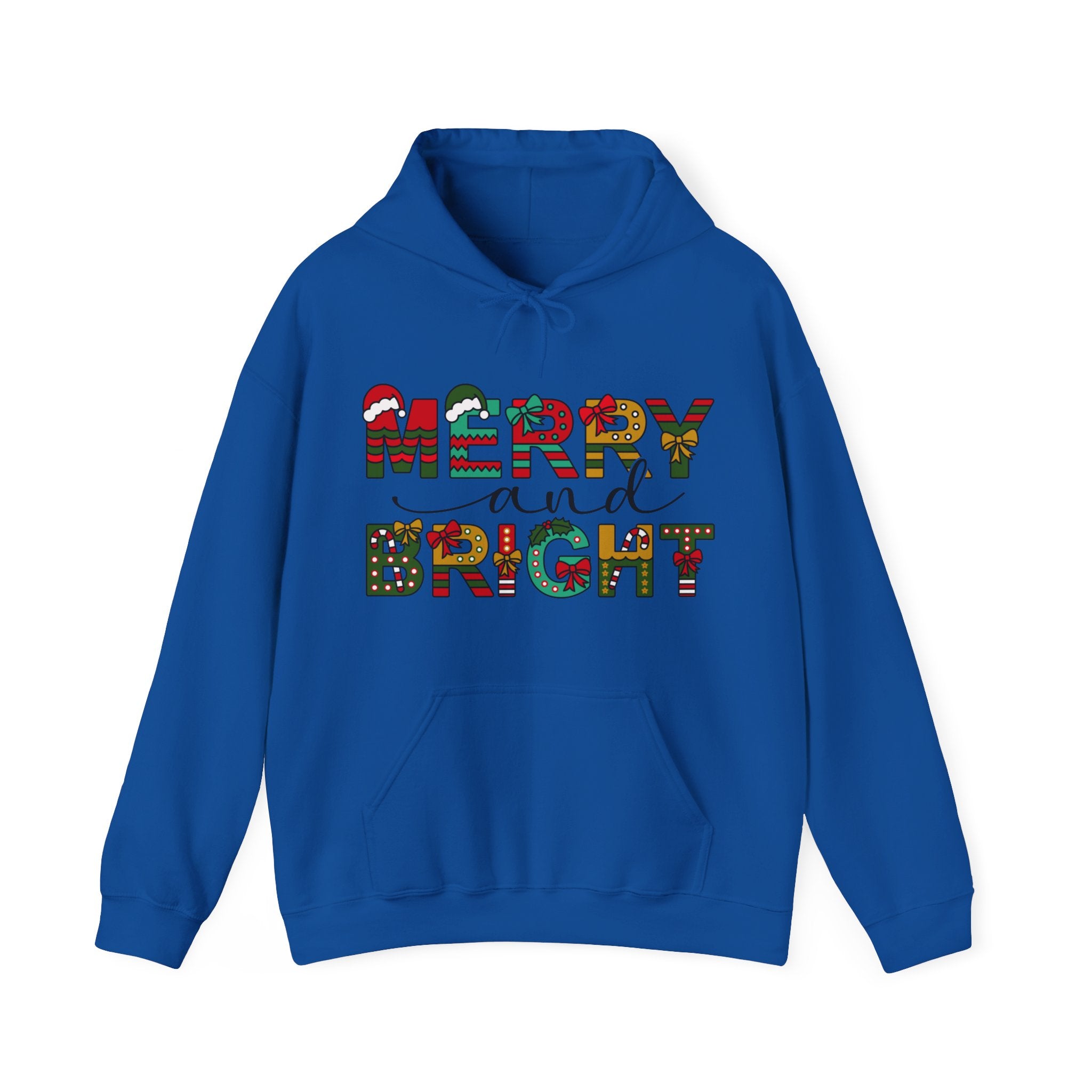 Merry And Bright Hoodie, Christmas Hoodie, Christmas Women Hoodie, Christmas Family Hoodie, Christmas Shirt, Christmas Matching Hoodie