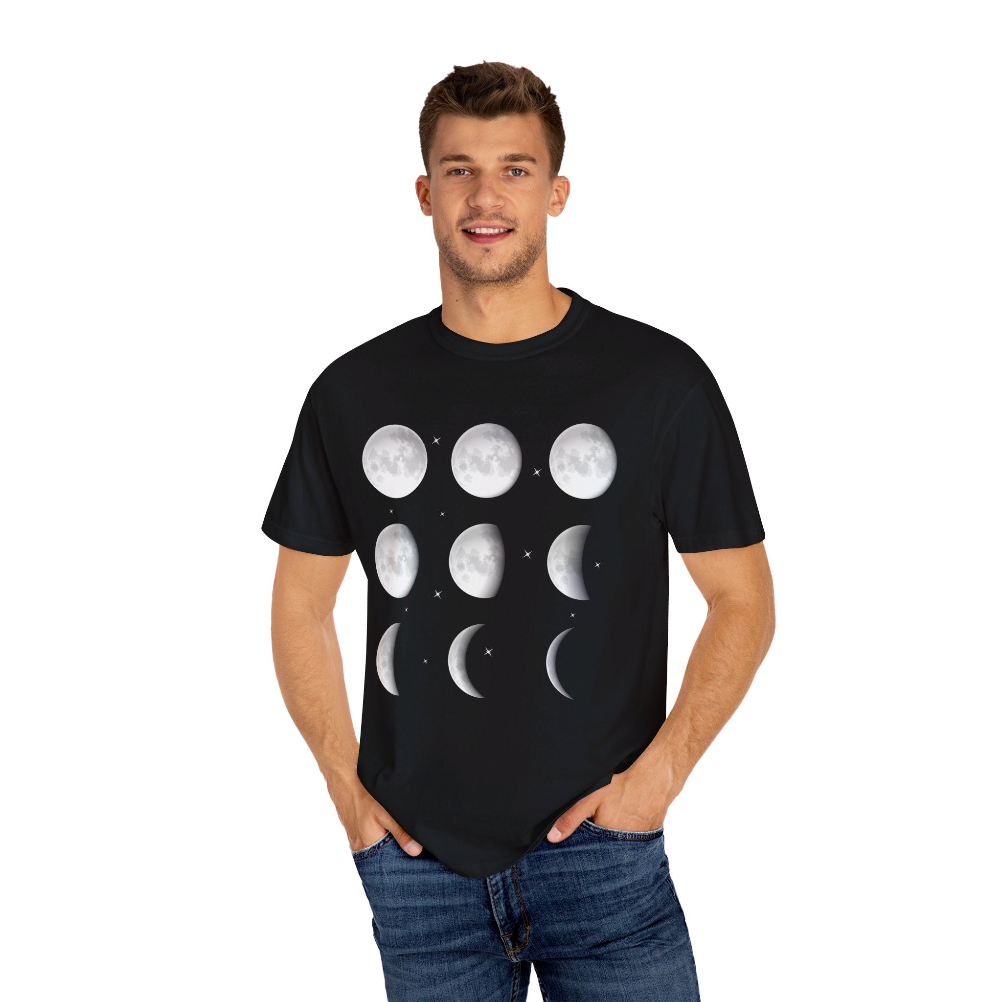 Moon Phase Shirt, Celestial Shirt, Astrology Shirt, Spiritual Shirt, Aesthetic Shirt, Moon Shirt, Mystical Shirt, Astronomy Shirt, Retro Tee