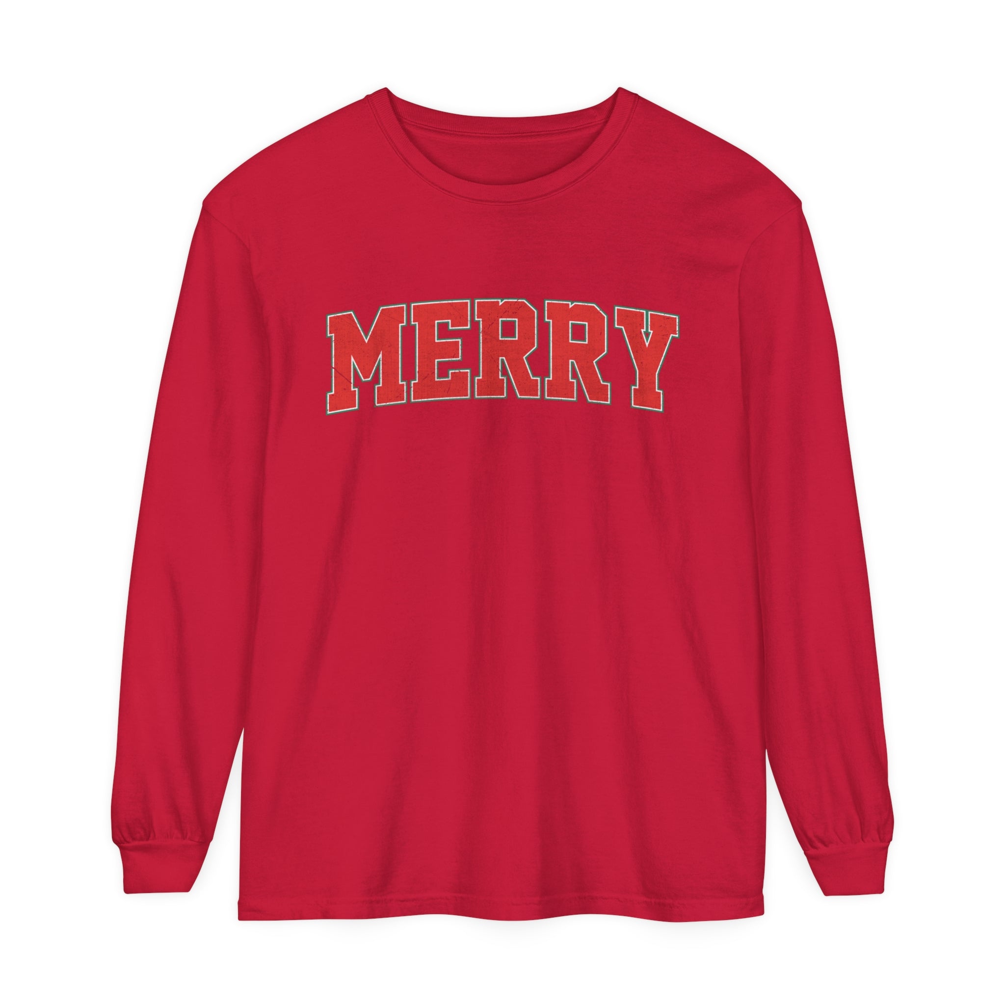 Long Sleeve Merry Shirt, Christmas Long Sleeve Shirt, Christmas Gift, Merry Christmas Tee, Merry Christmas Long Sleeve Shirt