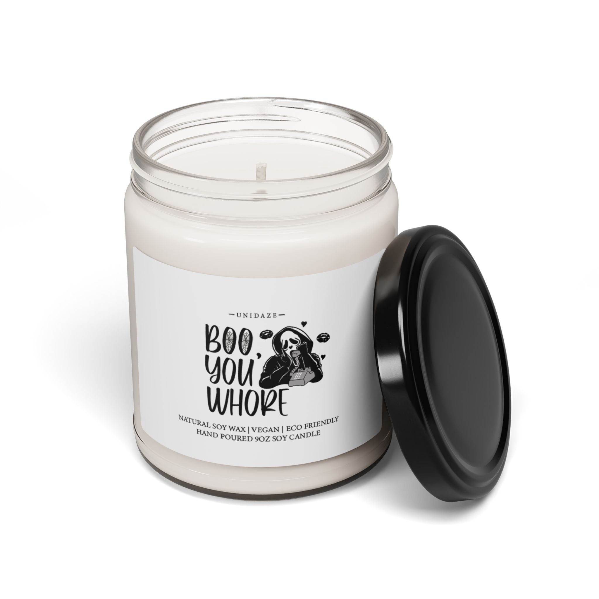 Boo You Whore Halloween Candle, Funny Halloween Decor, Customizable Candle, Halloween Party Favor, Halloween Best Friend Gifts