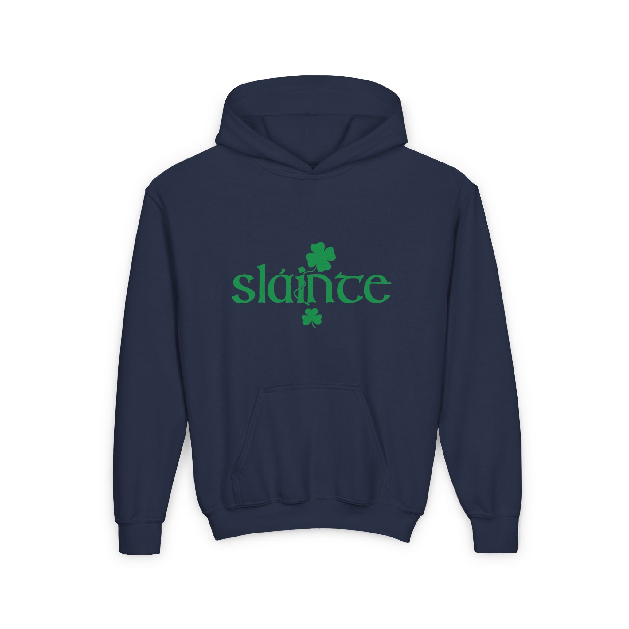 Slainte Kids Hoodie, St Patrick's Day Kids Hoodie, Irish Kids Hooded Sweatshirt, Cute Shamrock Tee, St Paddys Day Tee, Shenanigans, Gift for Boy Girl