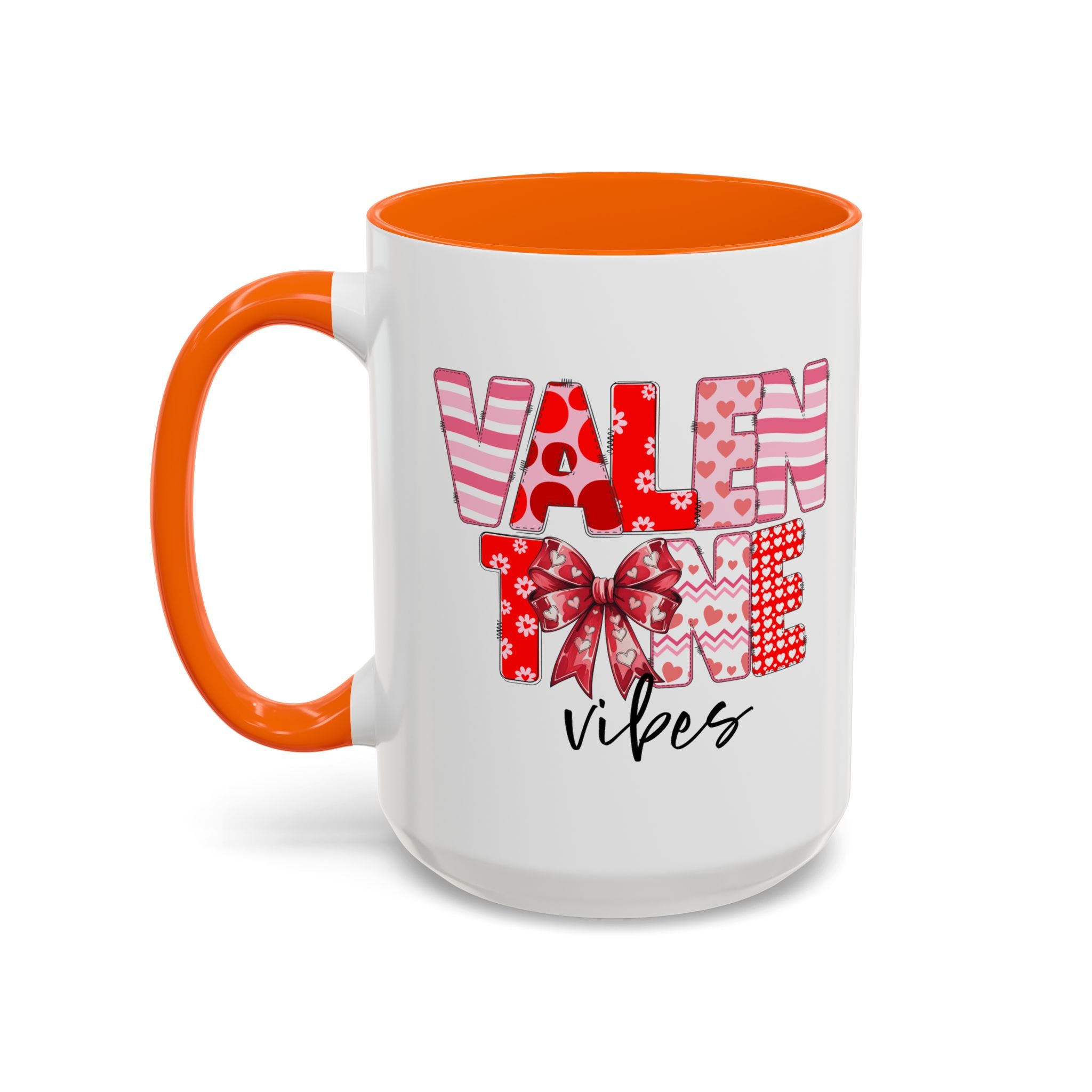 Valentine Vibes Coffee Mug, Coquette Valentine Vibes Mug, Brushstroke Valentine Coffee Cup, Gift For Her