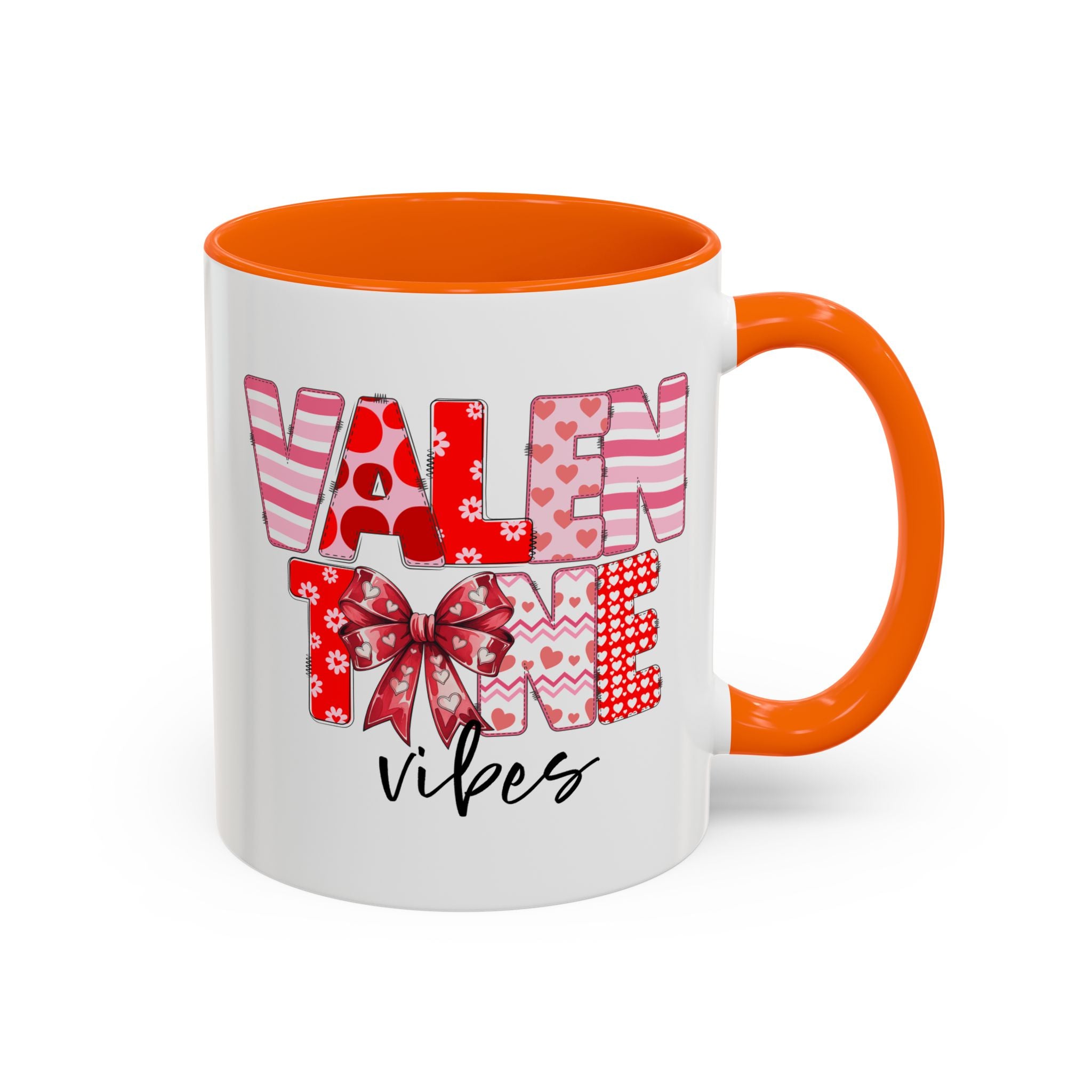 Valentine Vibes Coffee Mug, Coquette Valentine Vibes Mug, Brushstroke Valentine Coffee Cup, Gift For Her