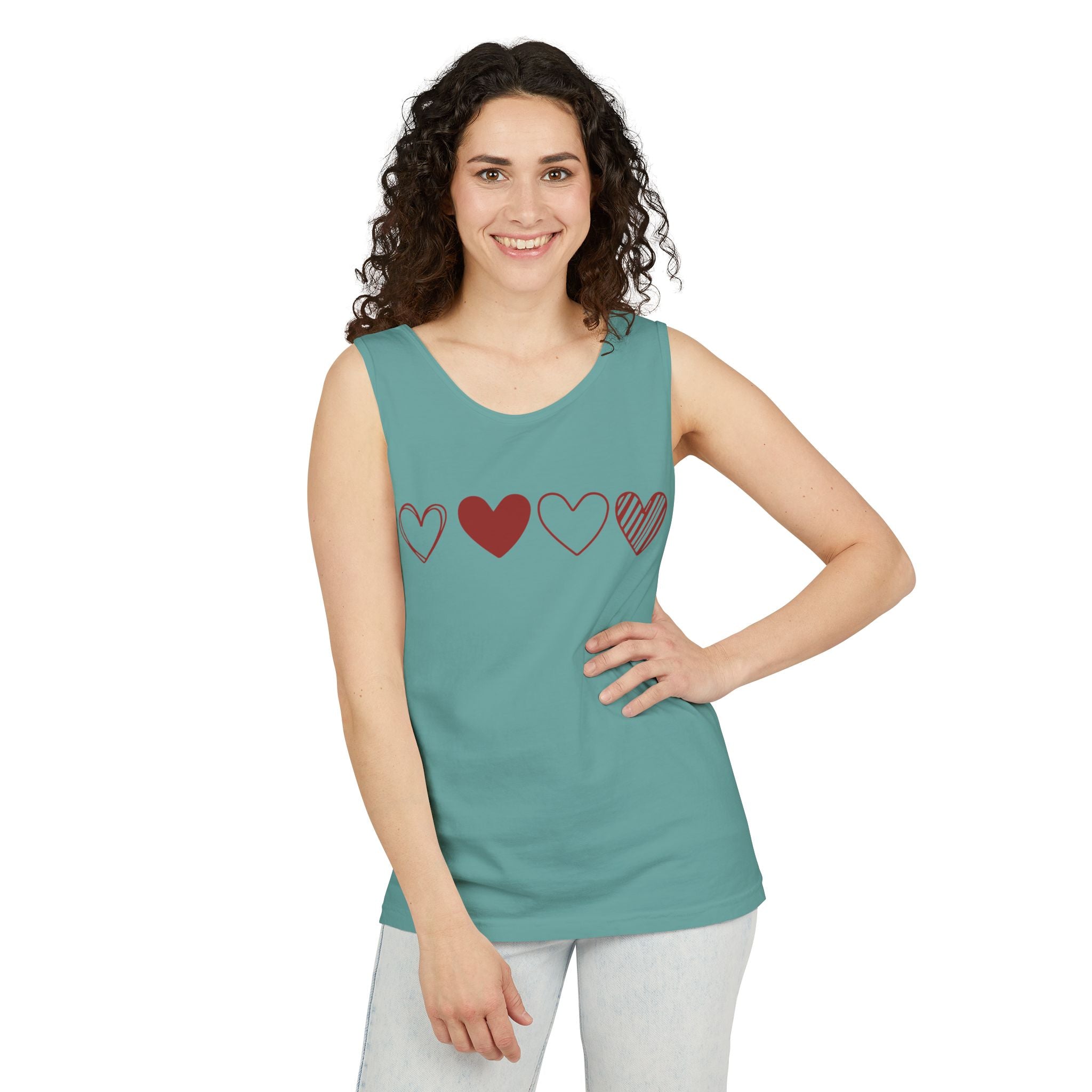 Heart Tank Top, Love Fitness, Shirt with Heart, Love Faith Hope, Shirt for Valentines Day, Love Heart Tank Top, Heart Shirt, Valentine Tank