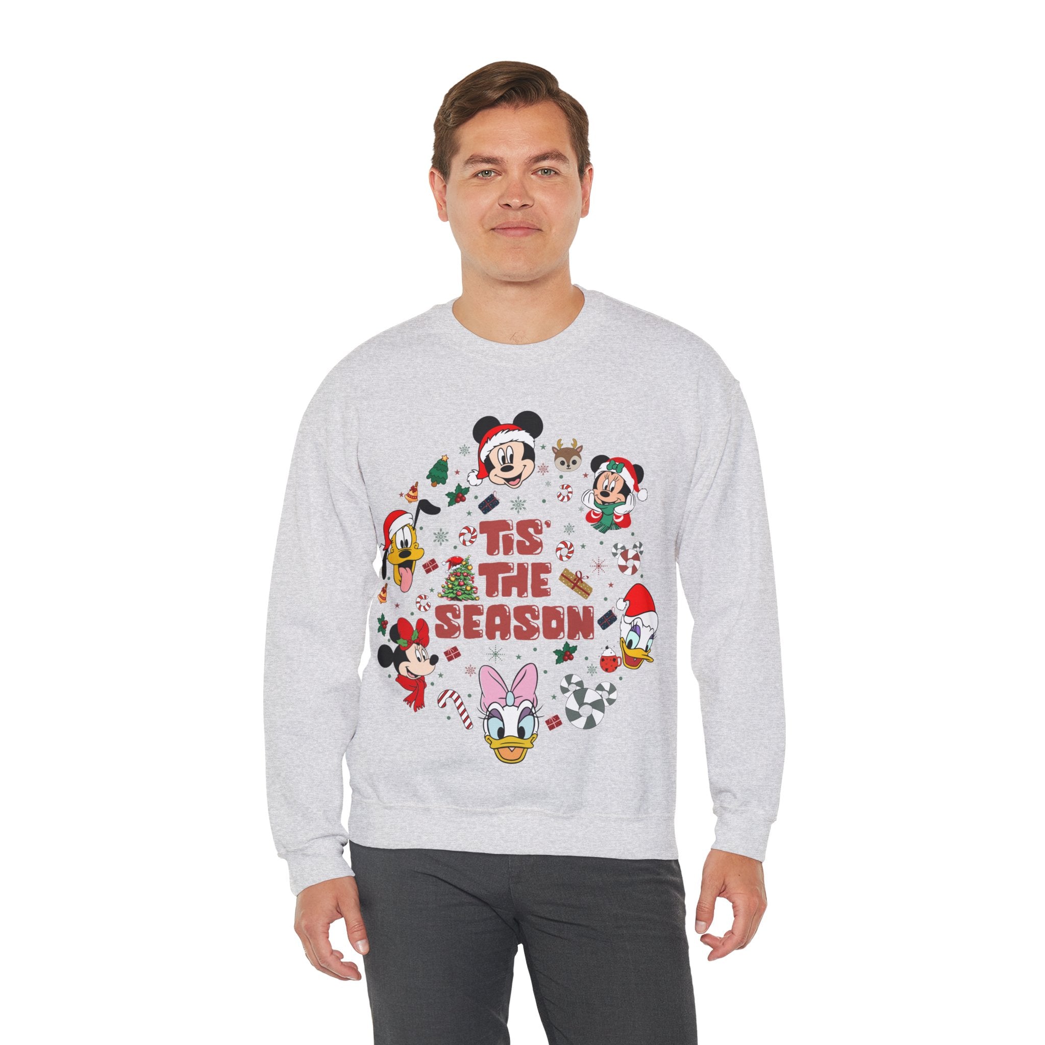 Mickey Tis The Season Sweatshirt, Disney Christmas Tis the Season Sweatshirt, Mickey and Friends Shirt, Disney Christmas Sweater, Tis The Season Shirt