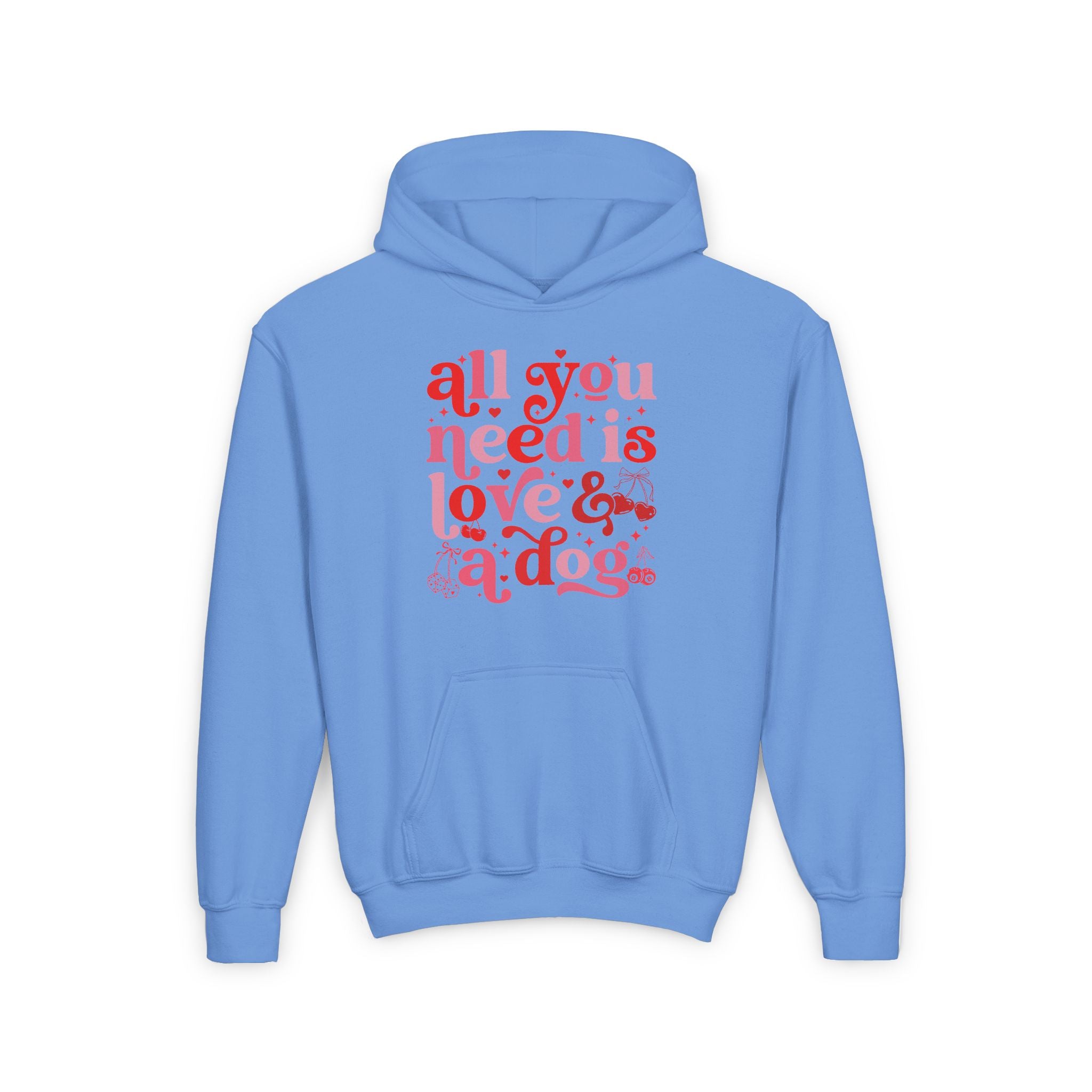 All You Need is Love and a Dog - Child Hoodie, Girl's Valentine Hoodie, Cupid Crew, Love My Mama, Girl's Graphic Tee, Little Babe