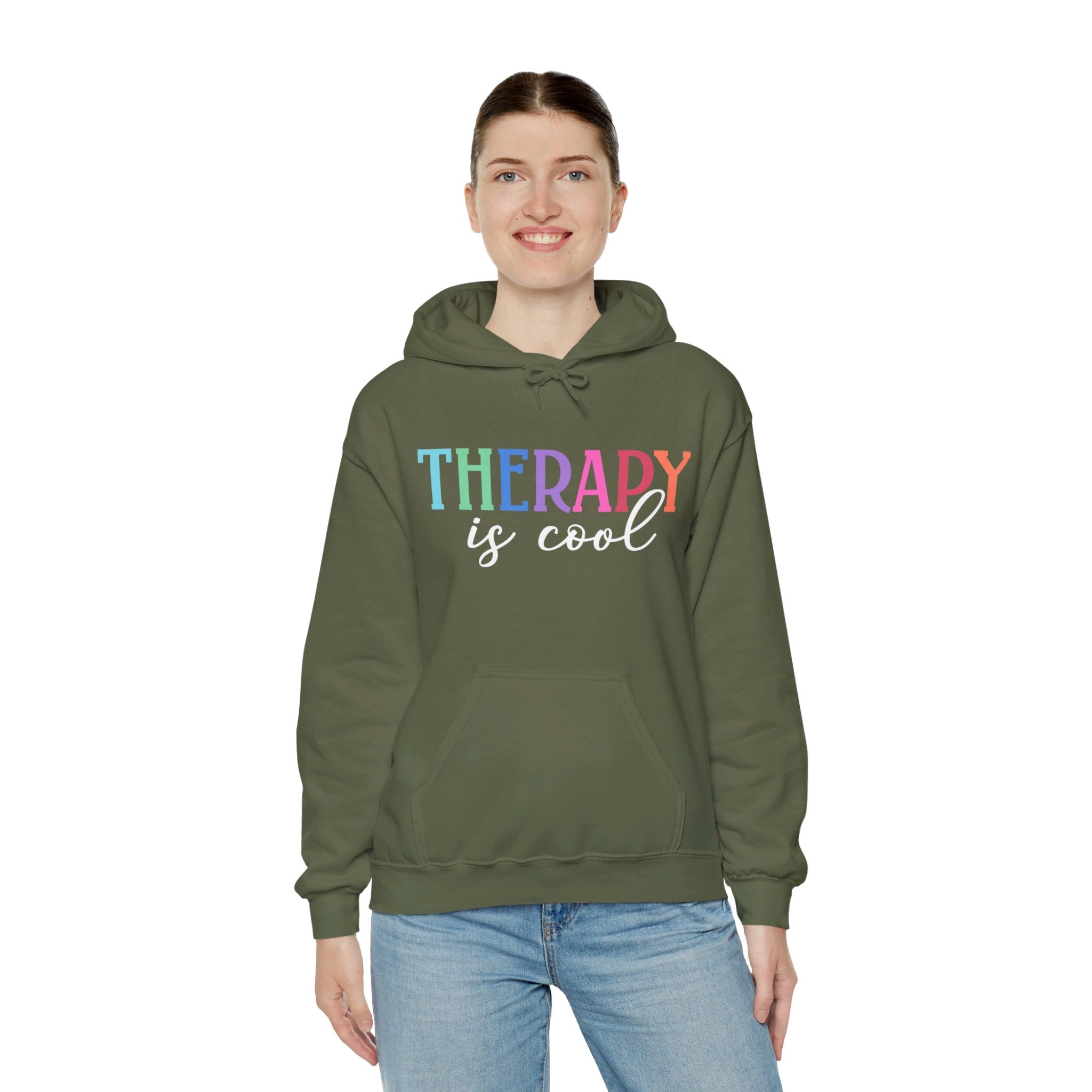 Therapy Is Cool Hoodie, Therapy Sweatshirt, Therapy Shirt, Therapist Sweatshirt, Positive Sweatshirt, Empathy Sweatshirt, Therapy Hoodie