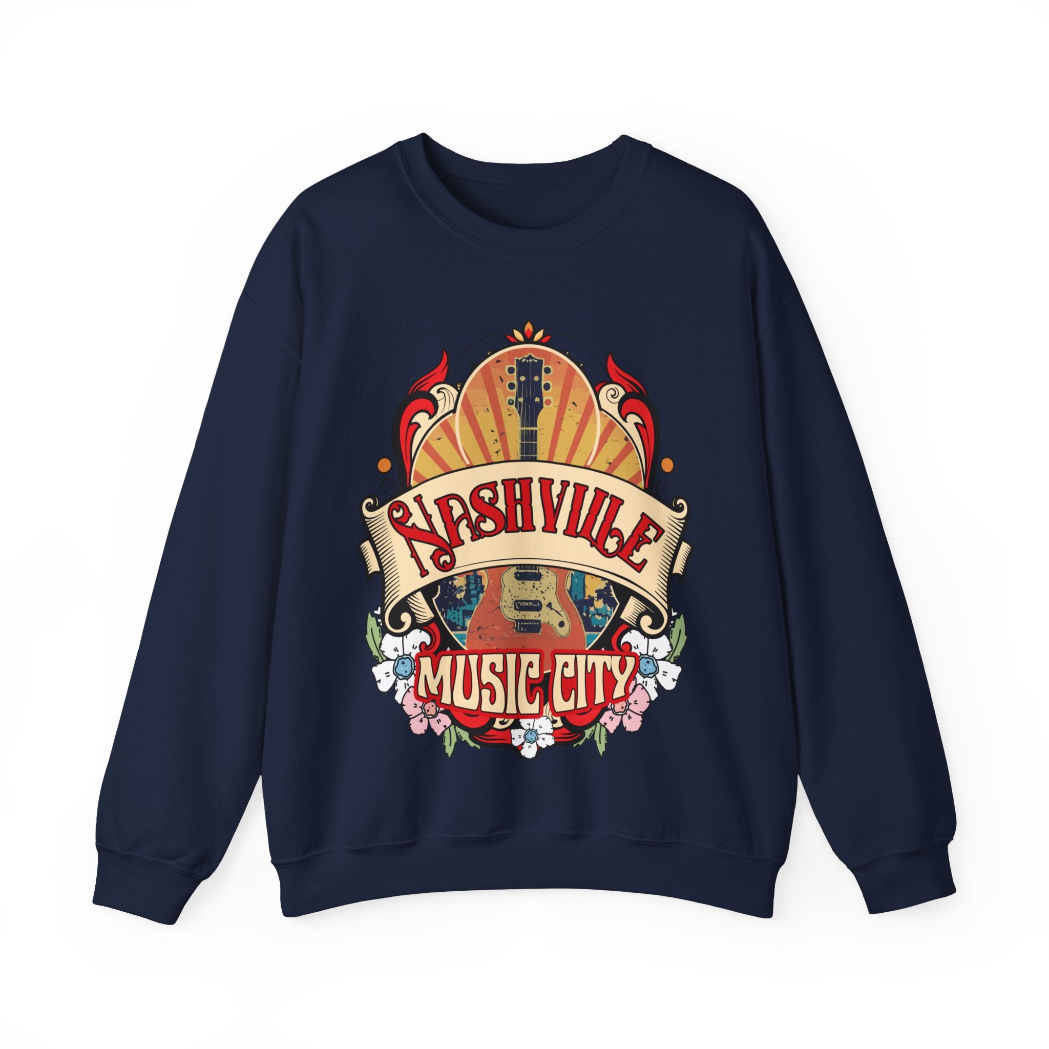 Nashville Tennessee Western Sweatshirt, Country Music Shirt, Vintage Nashville T-Shirt, Country Music Shirt Guitar Tees