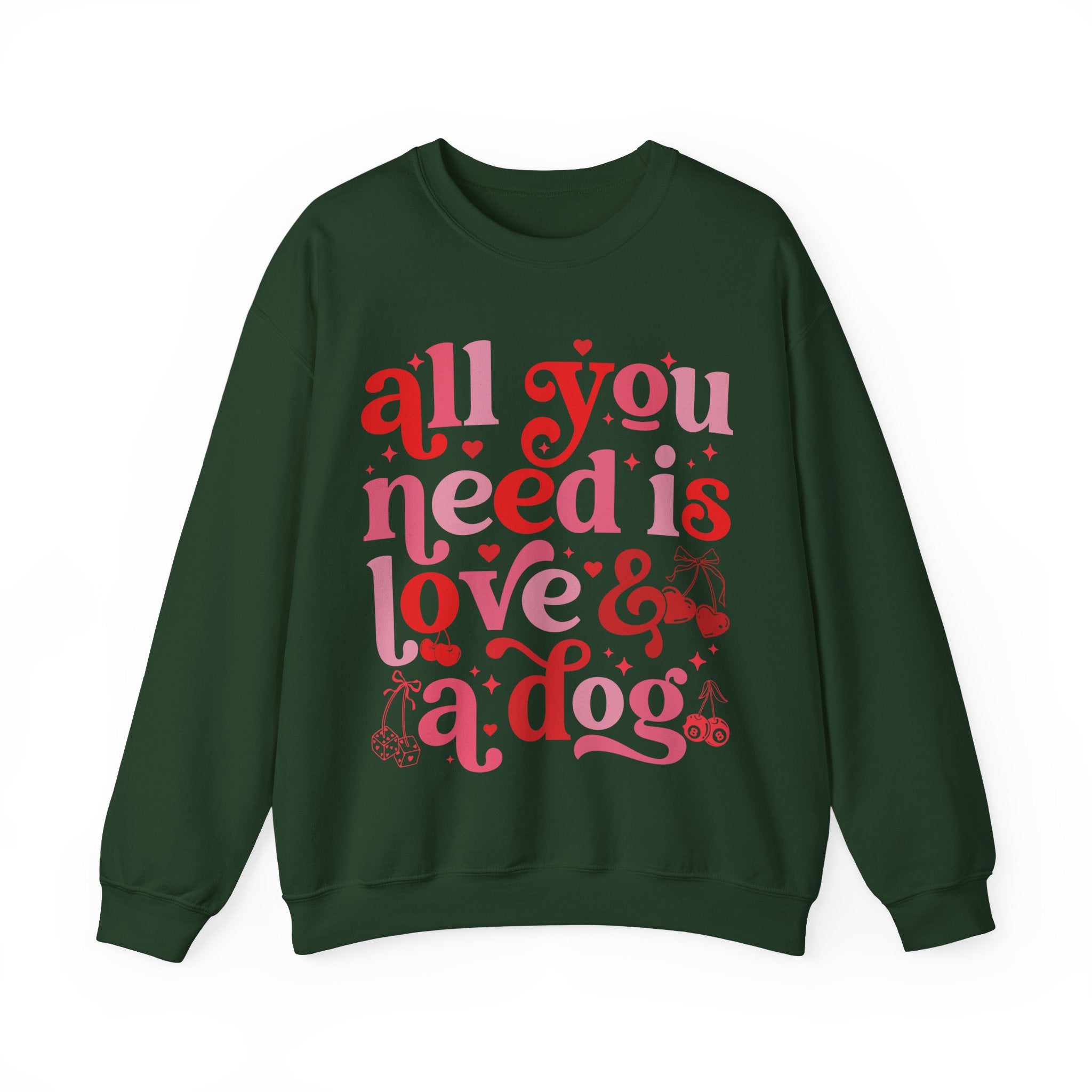 Dog Mom Sweatshirt Valentines, All You Need Is Love Sweatshirt, Womens Dog Lover Shirt, Dog Mama Sweatshirt, All You Need Is Love and a Dog