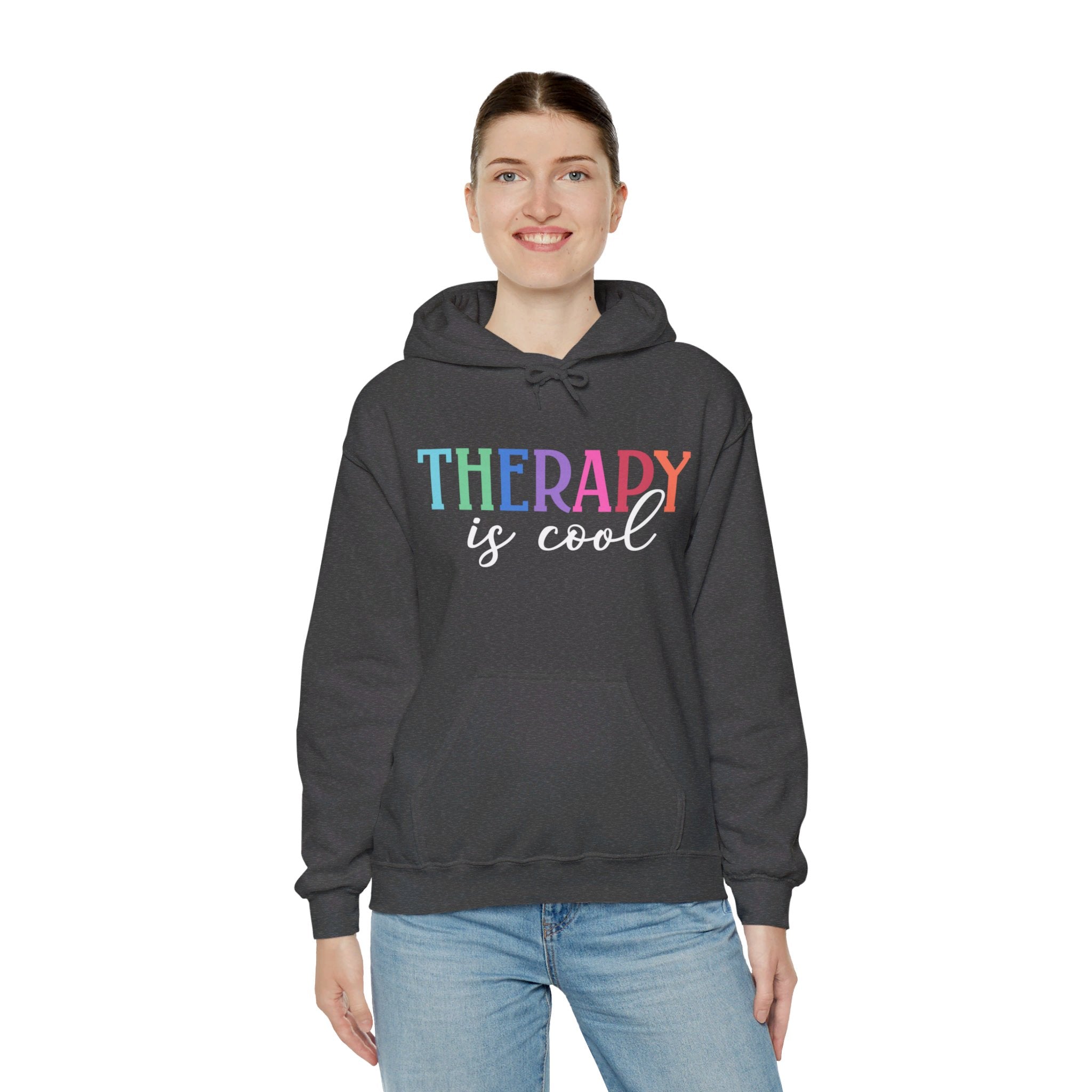 Therapy Is Cool Hoodie, Therapy Sweatshirt, Therapy Shirt, Therapist Sweatshirt, Positive Sweatshirt, Empathy Sweatshirt, Therapy Hoodie