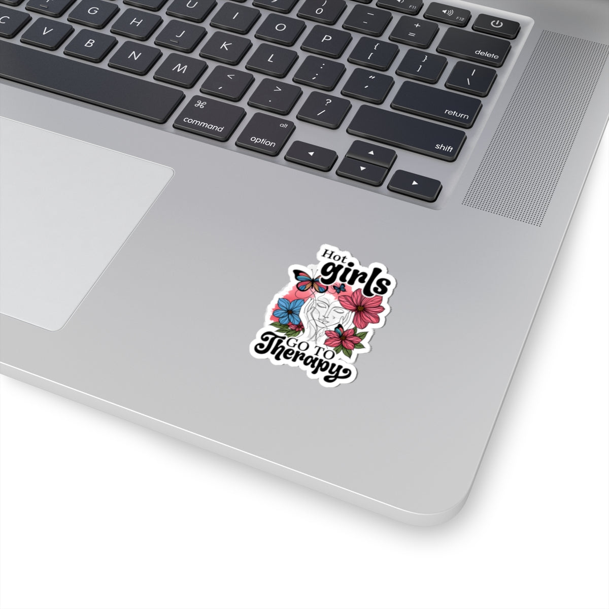 Hot Girls Go to Therapy Kiss-Cut Stickers, Therapist Waterproof Sticker, Mental Health Awareness Stickers, Counselor Gift